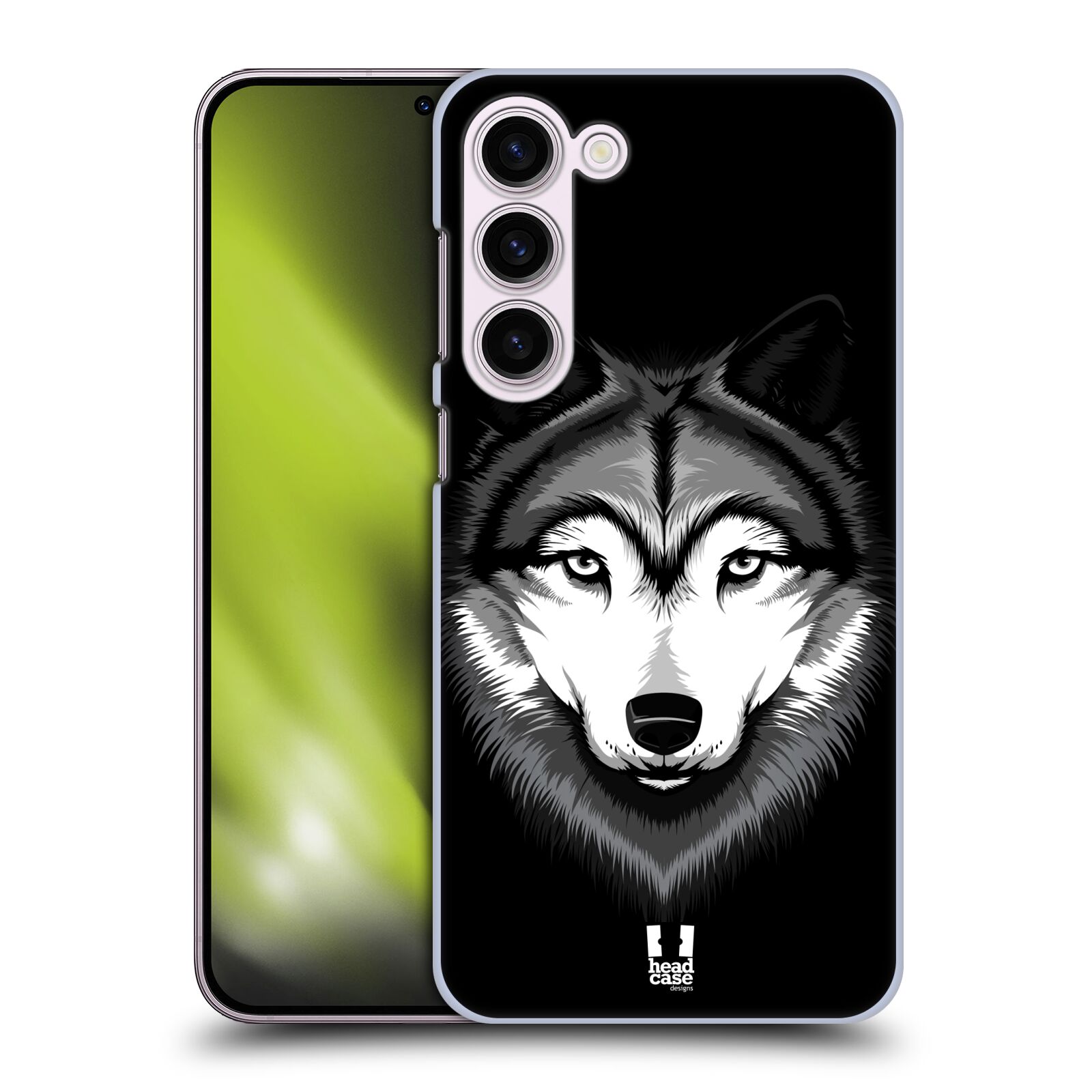 Plastový obal HEAD CASE na mobil Samsung Galaxy S23+ vzor Zvíře kreslená tvář 2 vlk