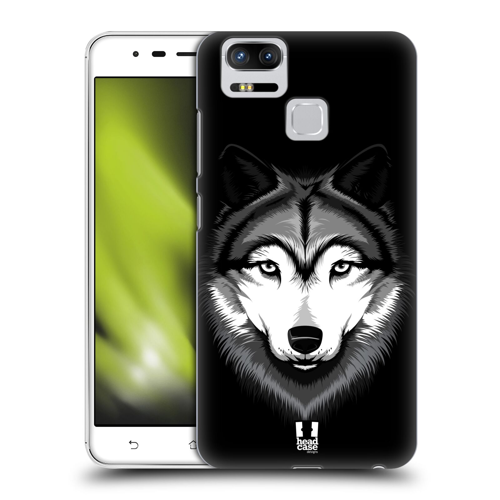 HEAD CASE plastový obal na mobil Asus Zenfone 3 Zoom ZE553KL vzor Zvíře kreslená tvář 2 vlk