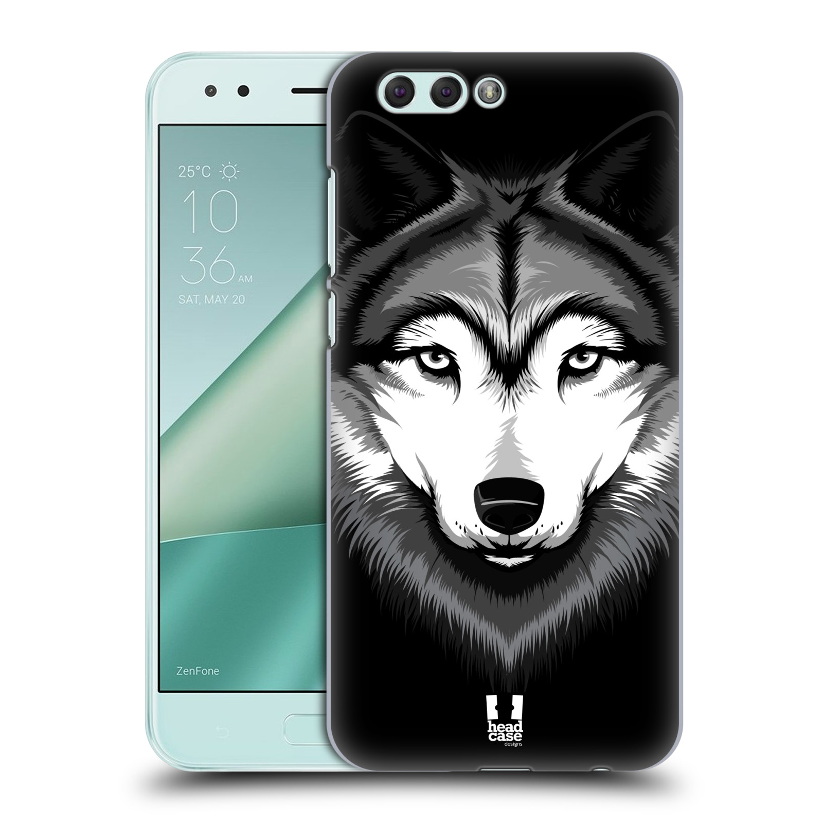 HEAD CASE plastový obal na mobil Asus Zenfone 4 ZE554KL vzor Zvíře kreslená tvář 2 vlk