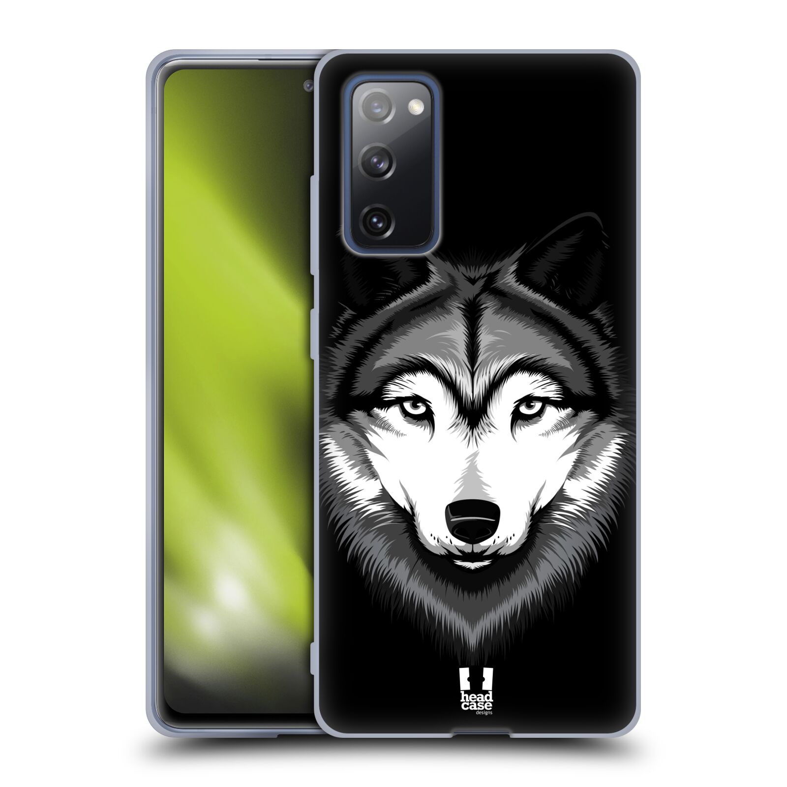 Plastový obal HEAD CASE na mobil Samsung Galaxy S20 FE / S20 FE 5G vzor Zvíře kreslená tvář 2 vlk