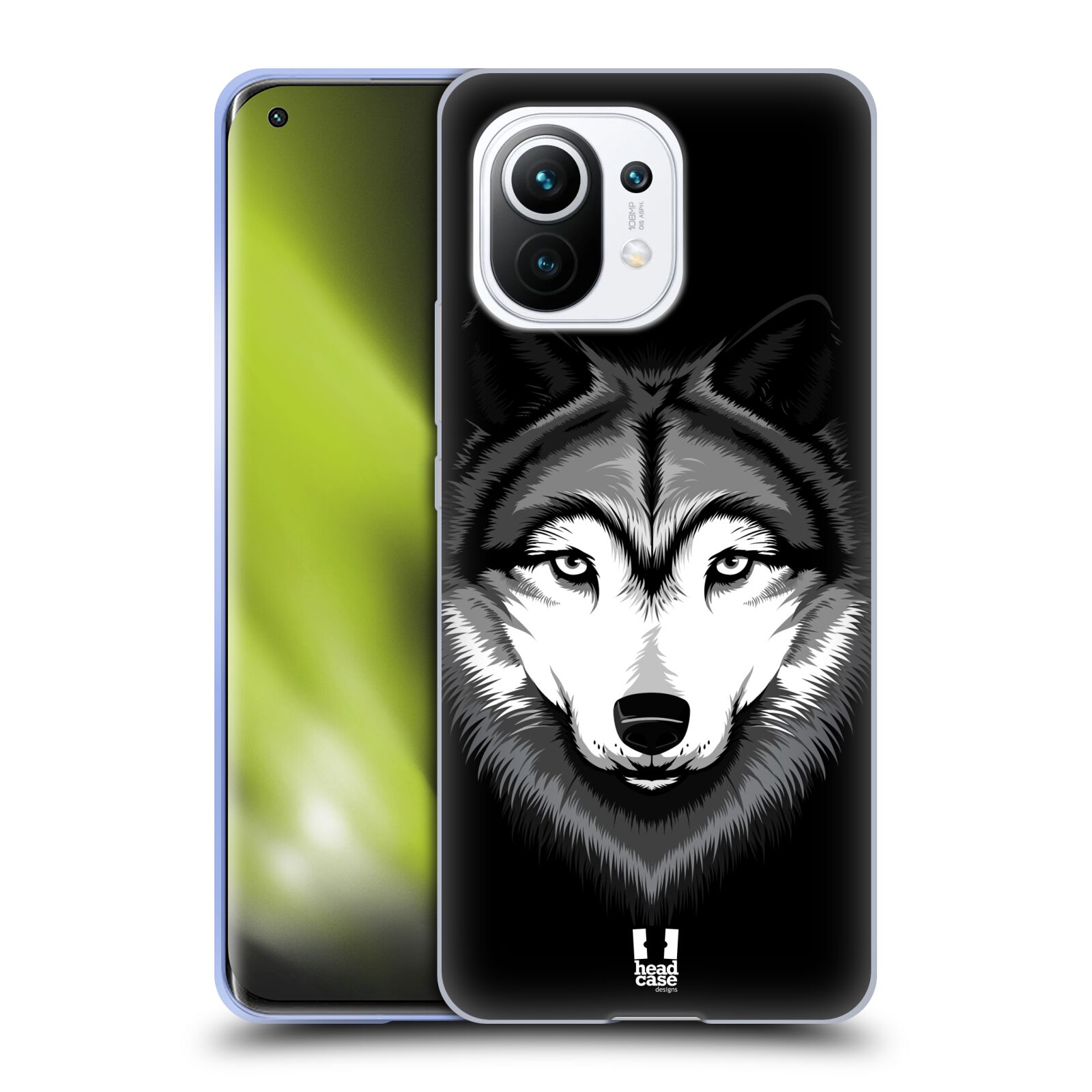 Plastový obal HEAD CASE na mobil Xiaomi Mi 11 vzor Zvíře kreslená tvář 2 vlk