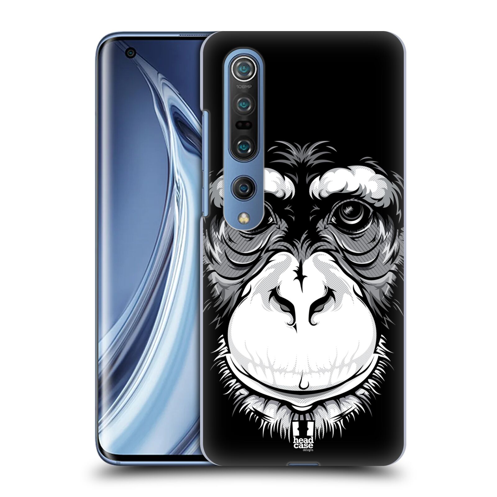 HEAD CASE plastový obal na mobil Xiaomi Mi 10 vzor Zvíře kreslená tvář šimpanz