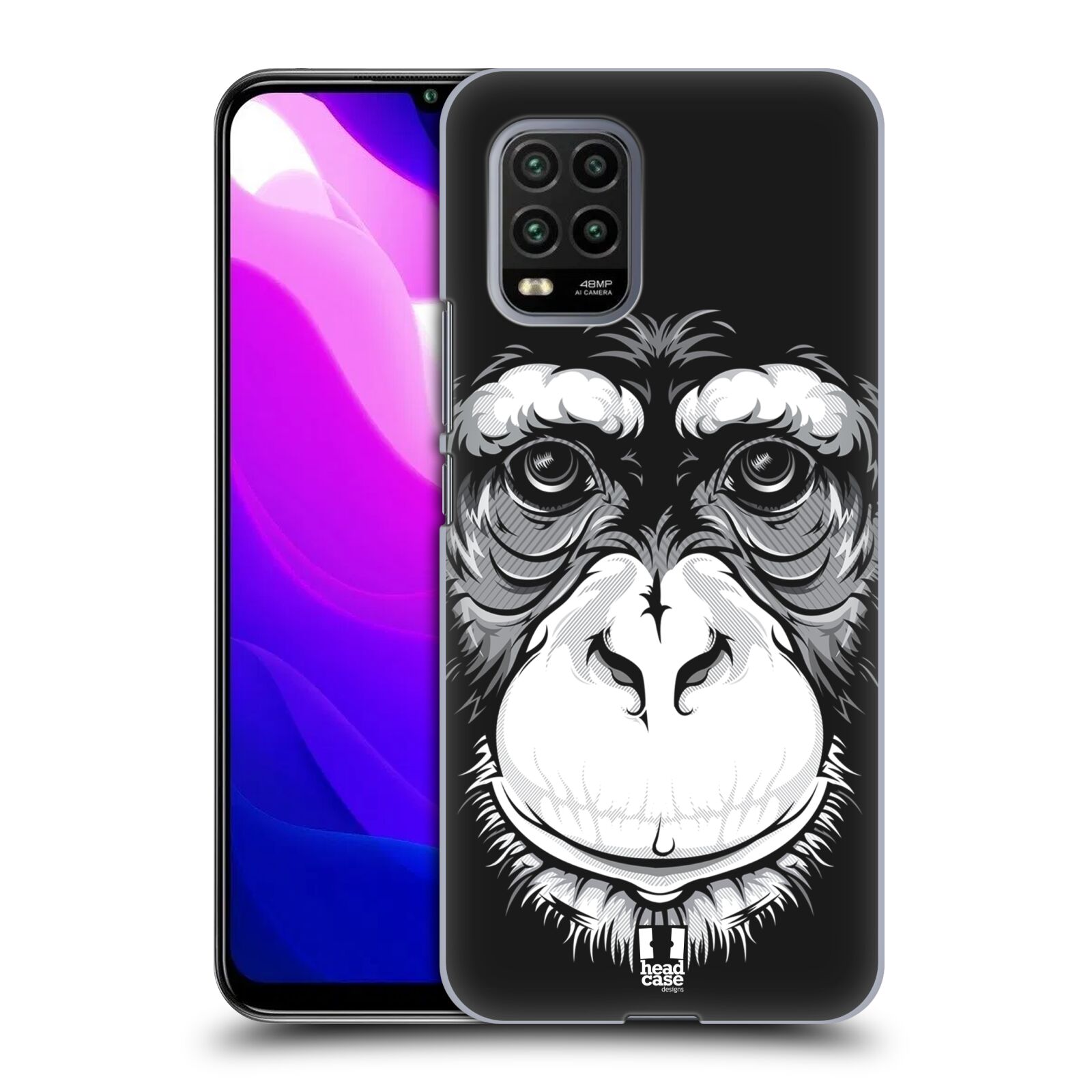 Zadní kryt, obal na mobil Xiaomi Mi 10 LITE vzor Zvíře kreslená tvář šimpanz