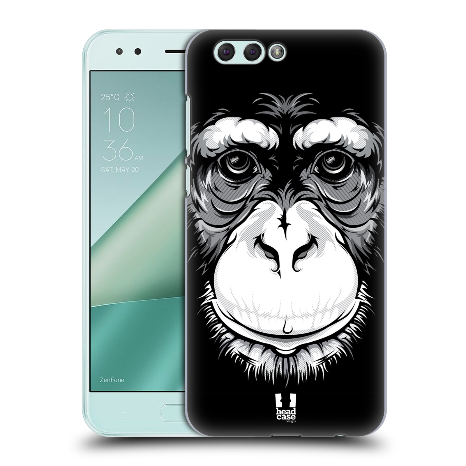 HEAD CASE plastový obal na mobil Asus Zenfone 4 ZE554KL vzor Zvíře kreslená tvář šimpanz