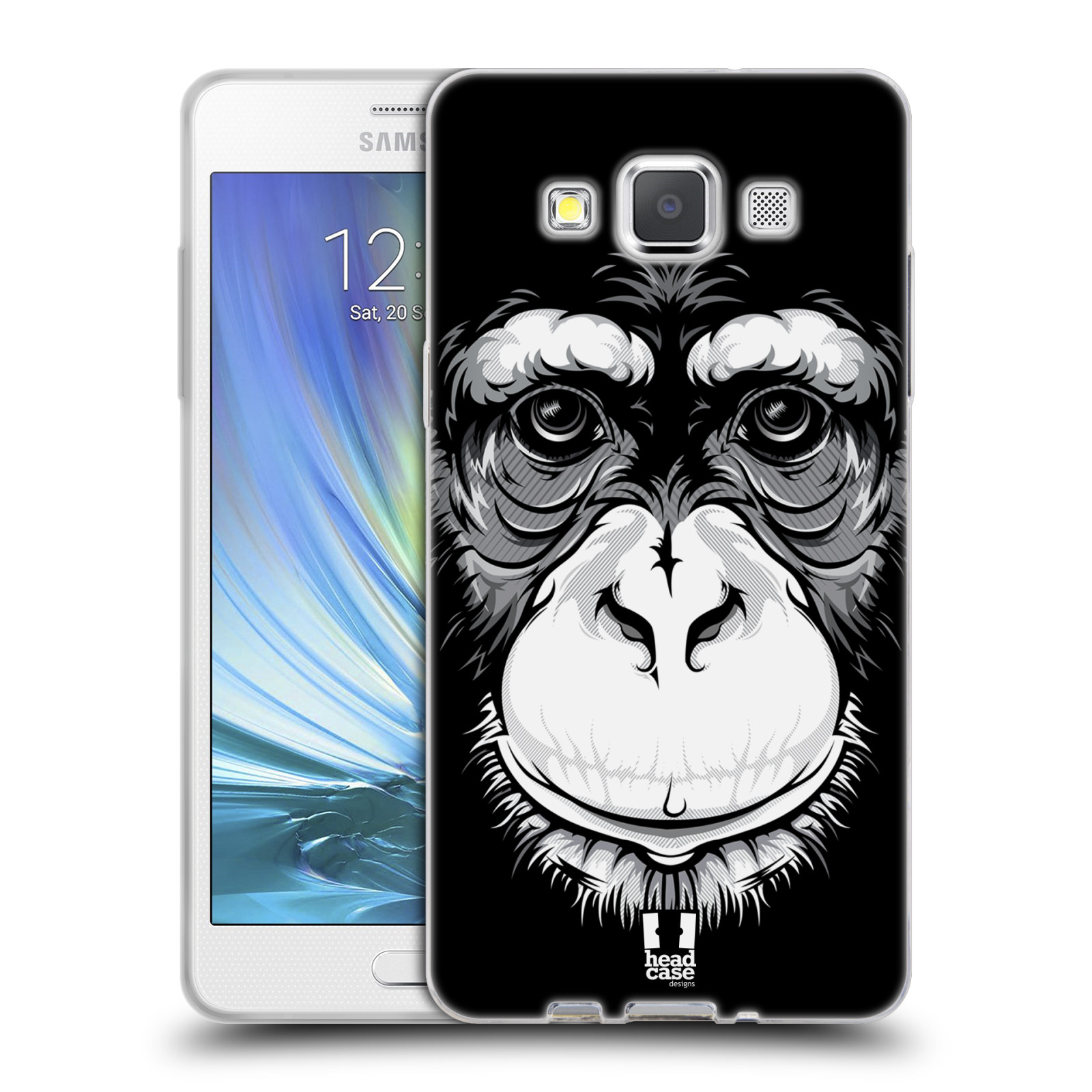 HEAD CASE silikonový obal na mobil Samsung Galaxy A5 vzor Zvíře kreslená tvář šimpanz