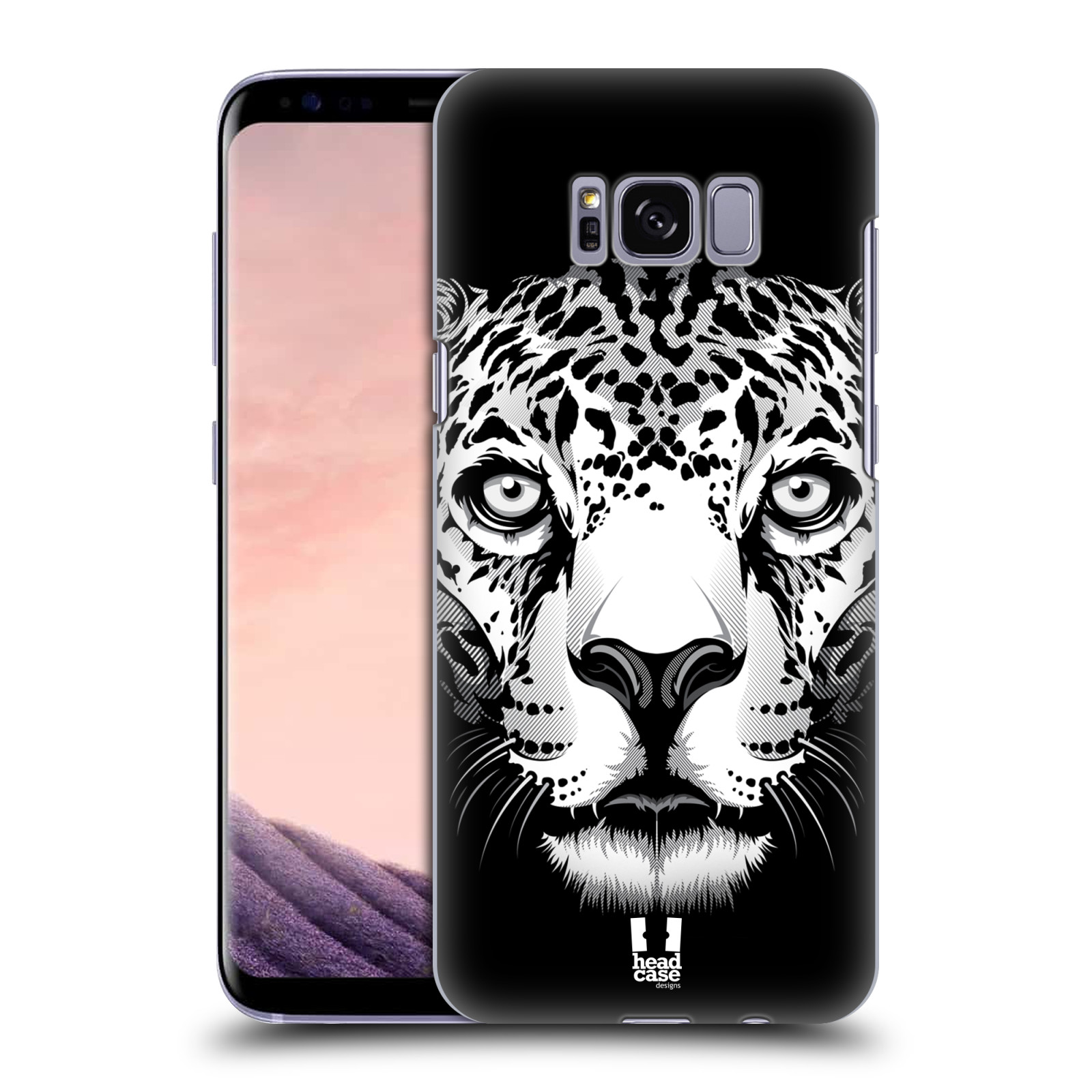 HEAD CASE plastový obal na mobil Samsung Galaxy S8 vzor Zvíře kreslená tvář leopard