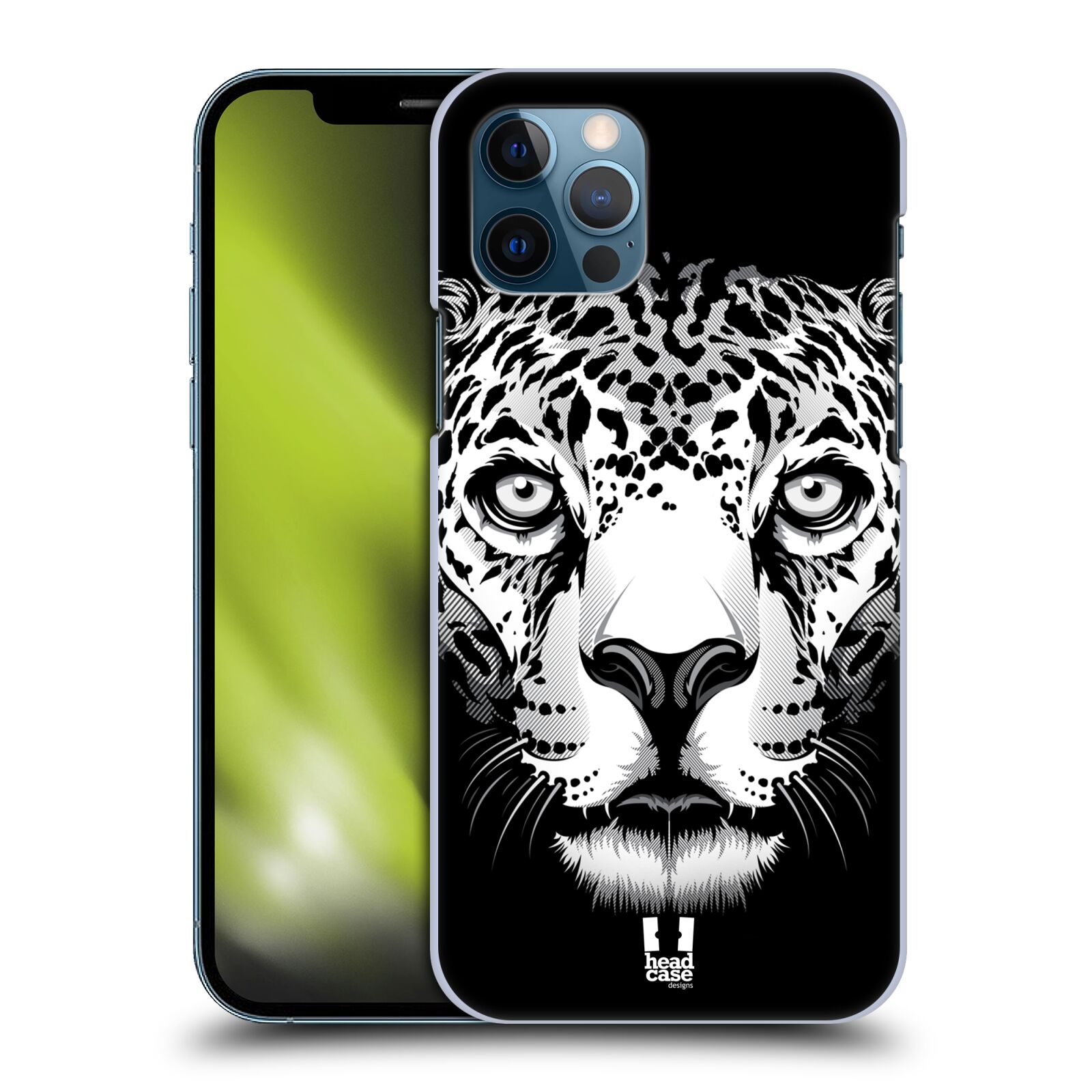 HEAD CASE plastový obal na mobil Apple Iphone 12 / Iphone 12 PRO vzor Zvíře kreslená tvář leopard