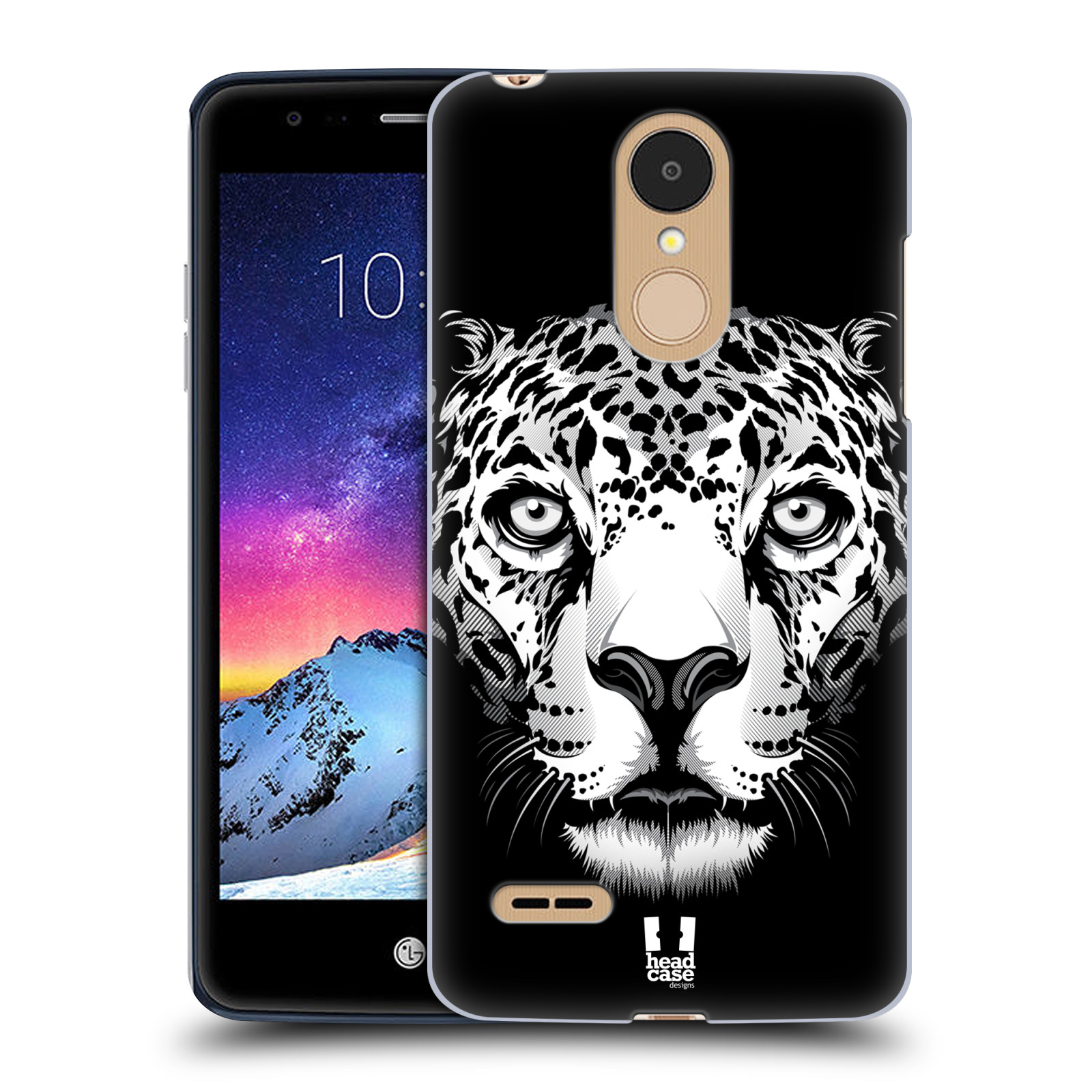 HEAD CASE plastový obal na mobil LG K9 / K8 2018 vzor Zvíře kreslená tvář leopard
