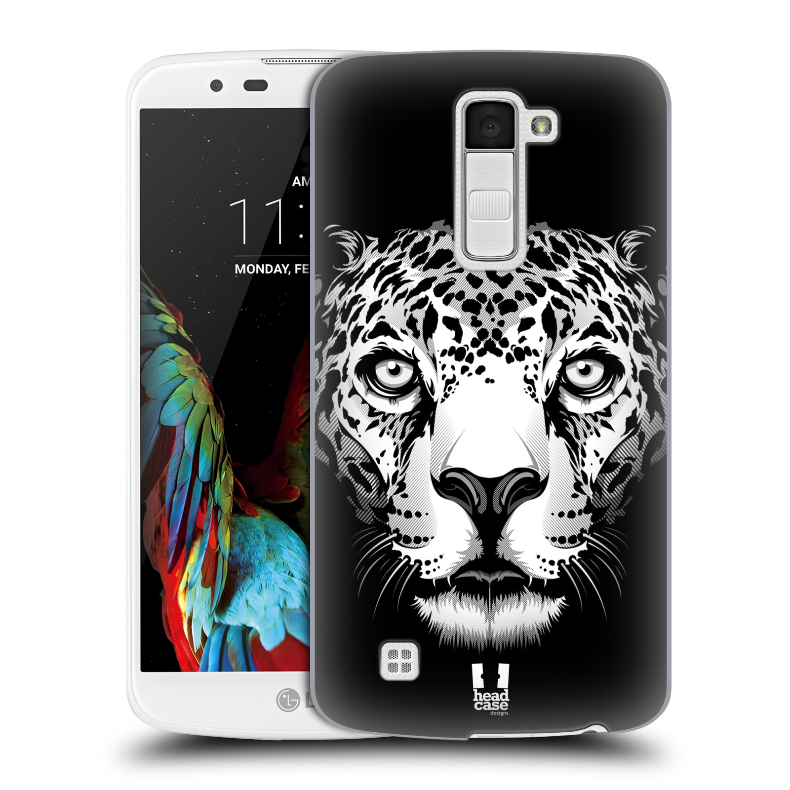 HEAD CASE plastový obal na mobil LG K10 vzor Zvíře kreslená tvář leopard