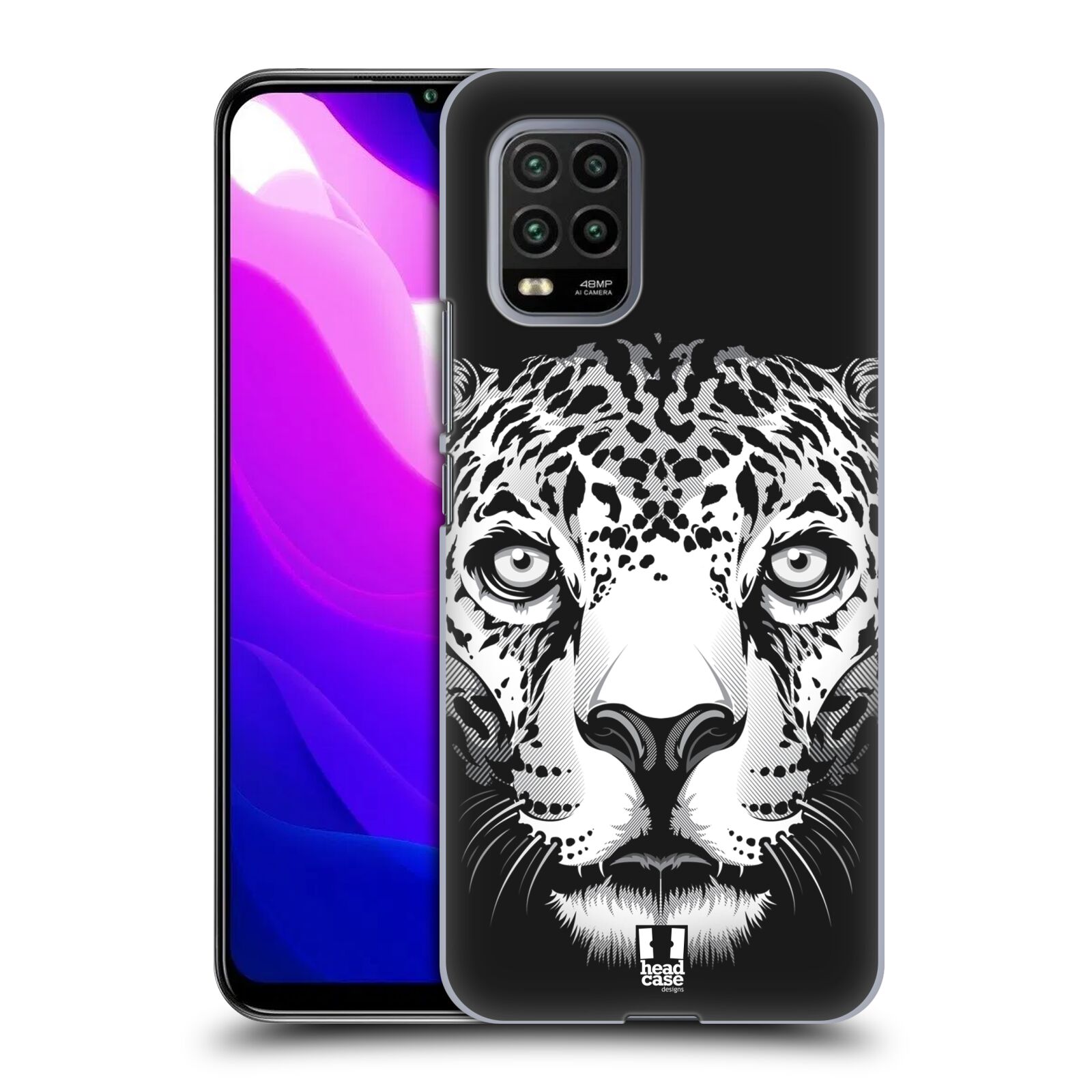 Zadní kryt, obal na mobil Xiaomi Mi 10 LITE vzor Zvíře kreslená tvář leopard