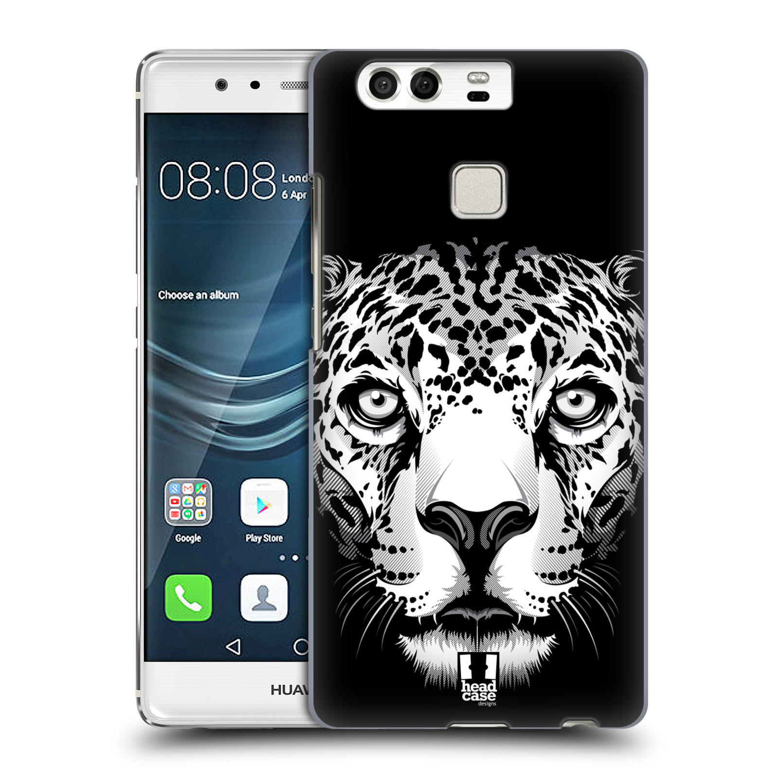 HEAD CASE plastový obal na mobil Huawei P9 / P9 DUAL SIM vzor Zvíře kreslená tvář leopard