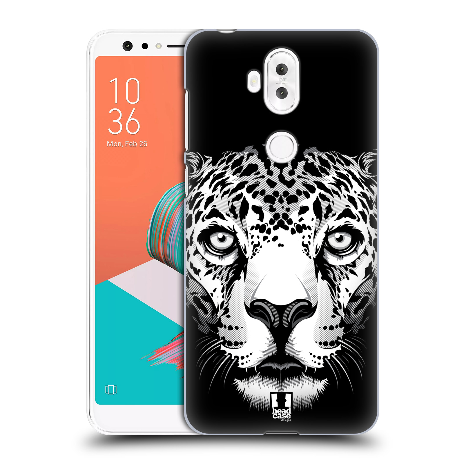 HEAD CASE plastový obal na mobil Asus Zenfone 5 LITE ZC600KL vzor Zvíře kreslená tvář leopard