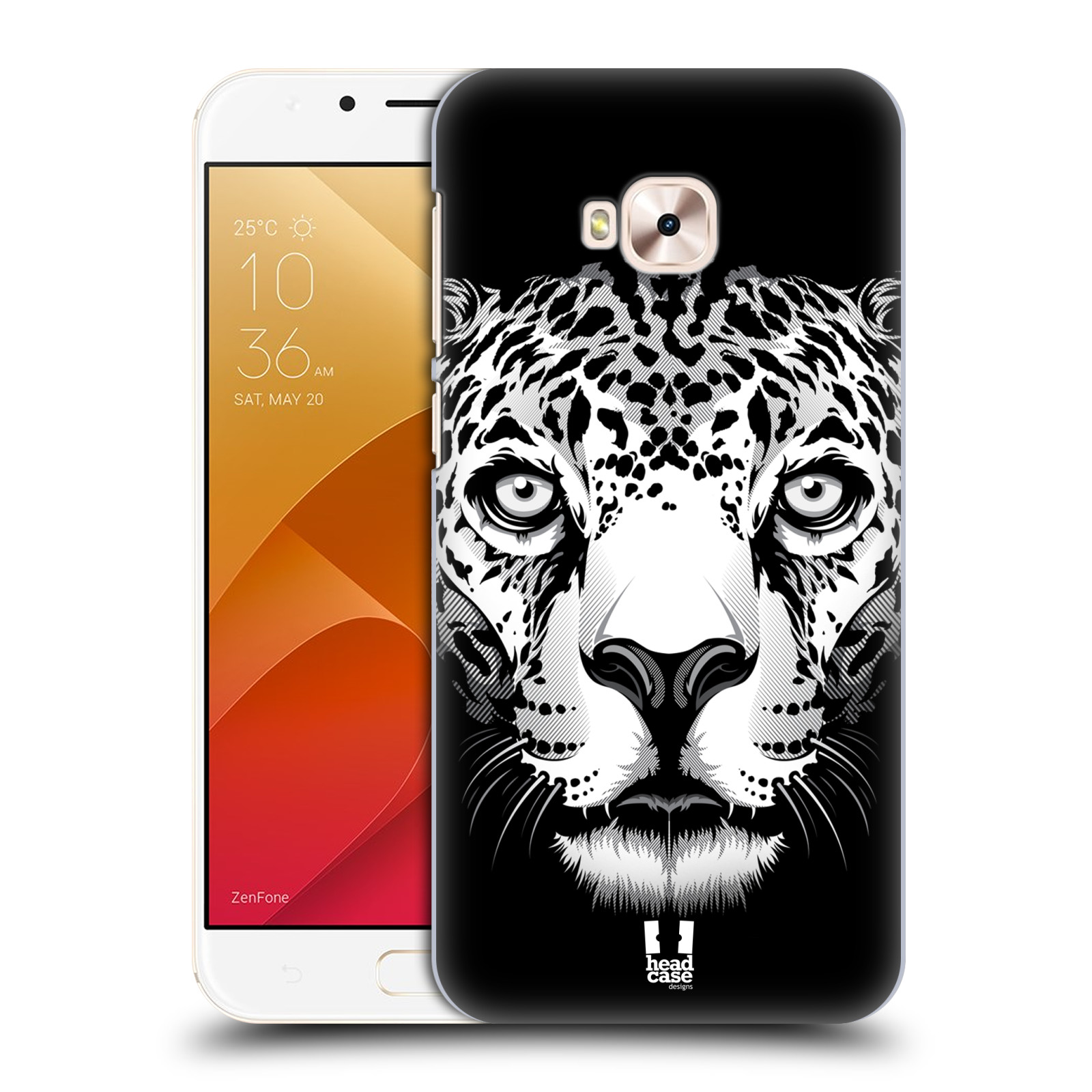 HEAD CASE plastový obal na mobil Asus Zenfone 4 Selfie Pro ZD552KL vzor Zvíře kreslená tvář leopard