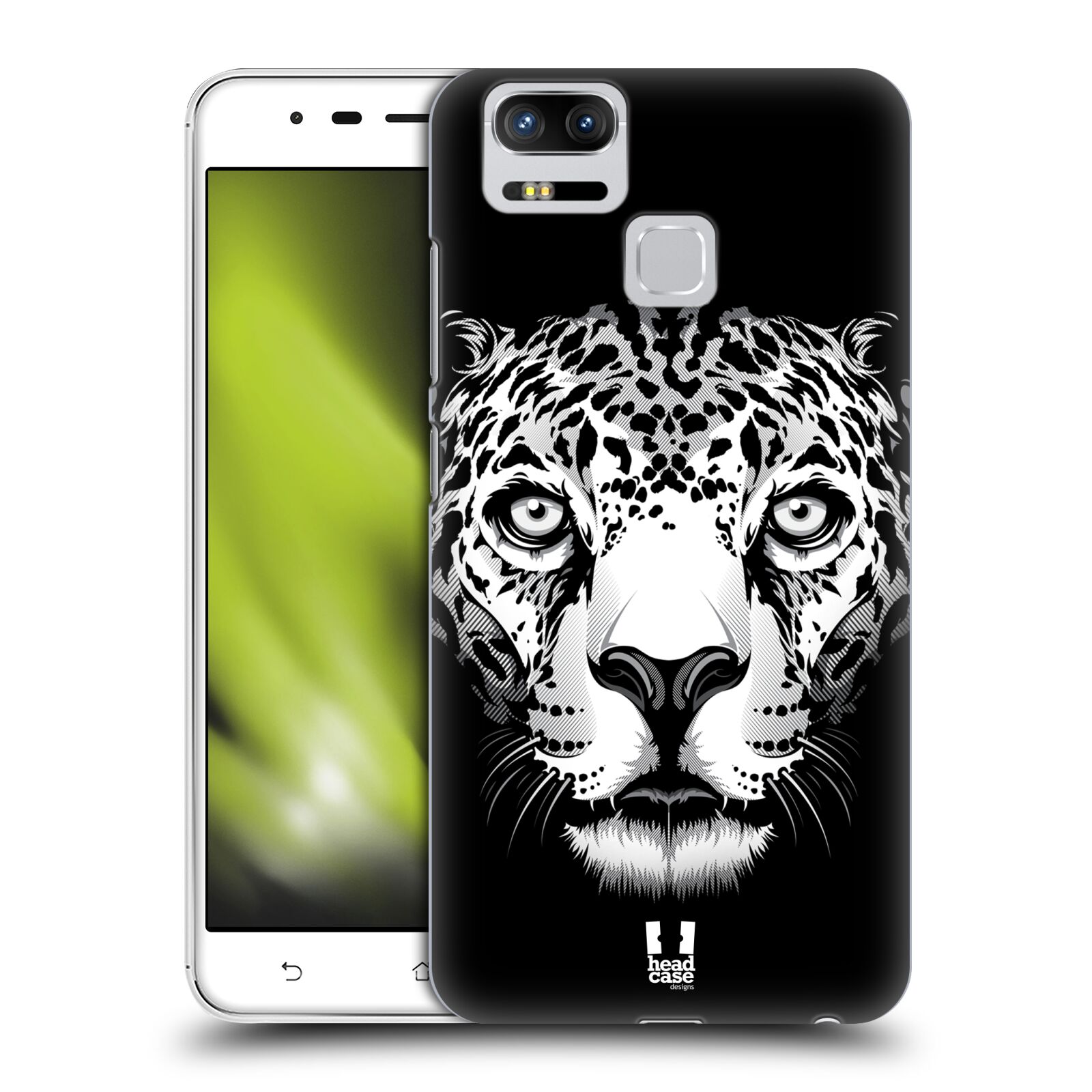 HEAD CASE plastový obal na mobil Asus Zenfone 3 Zoom ZE553KL vzor Zvíře kreslená tvář leopard