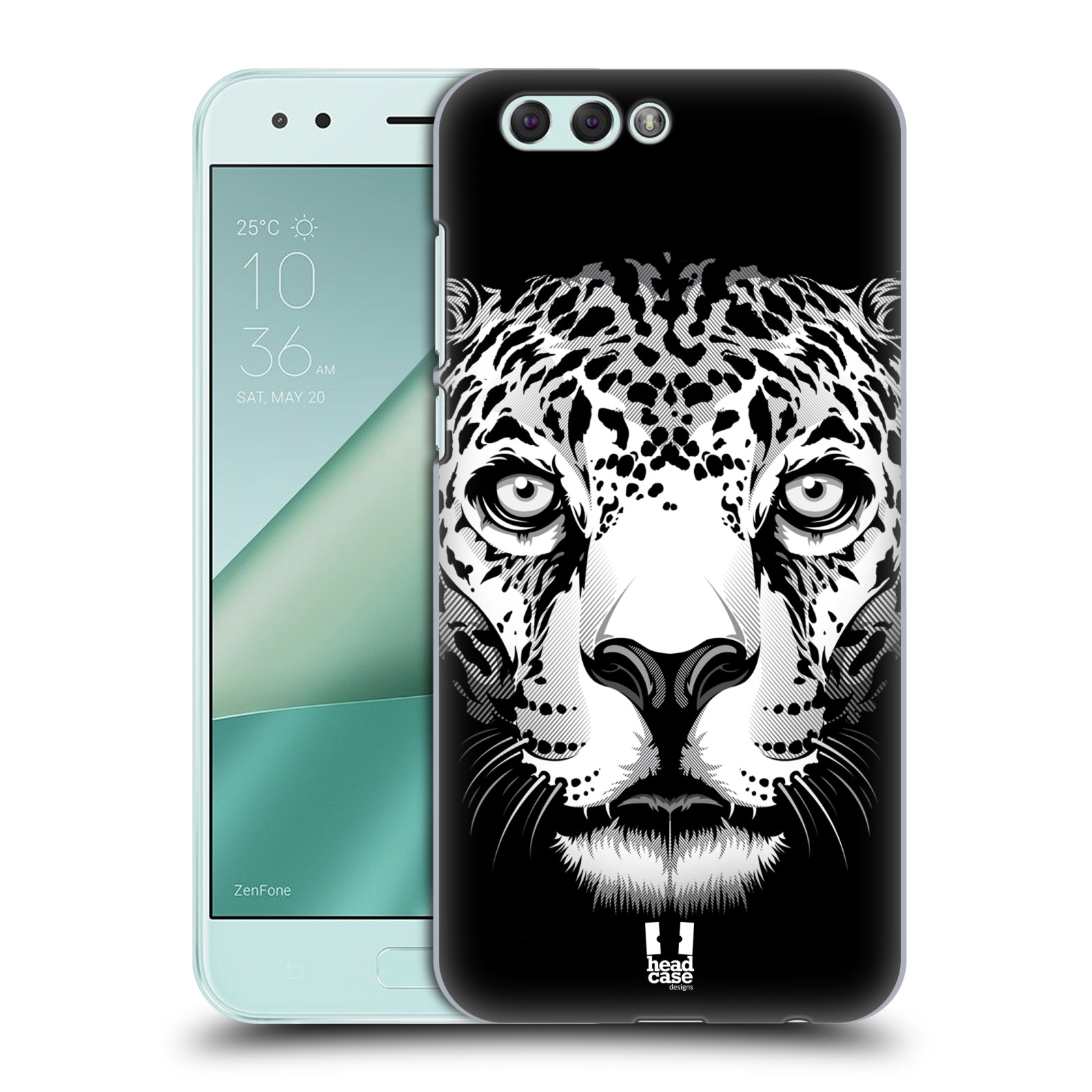 HEAD CASE plastový obal na mobil Asus Zenfone 4 ZE554KL vzor Zvíře kreslená tvář leopard