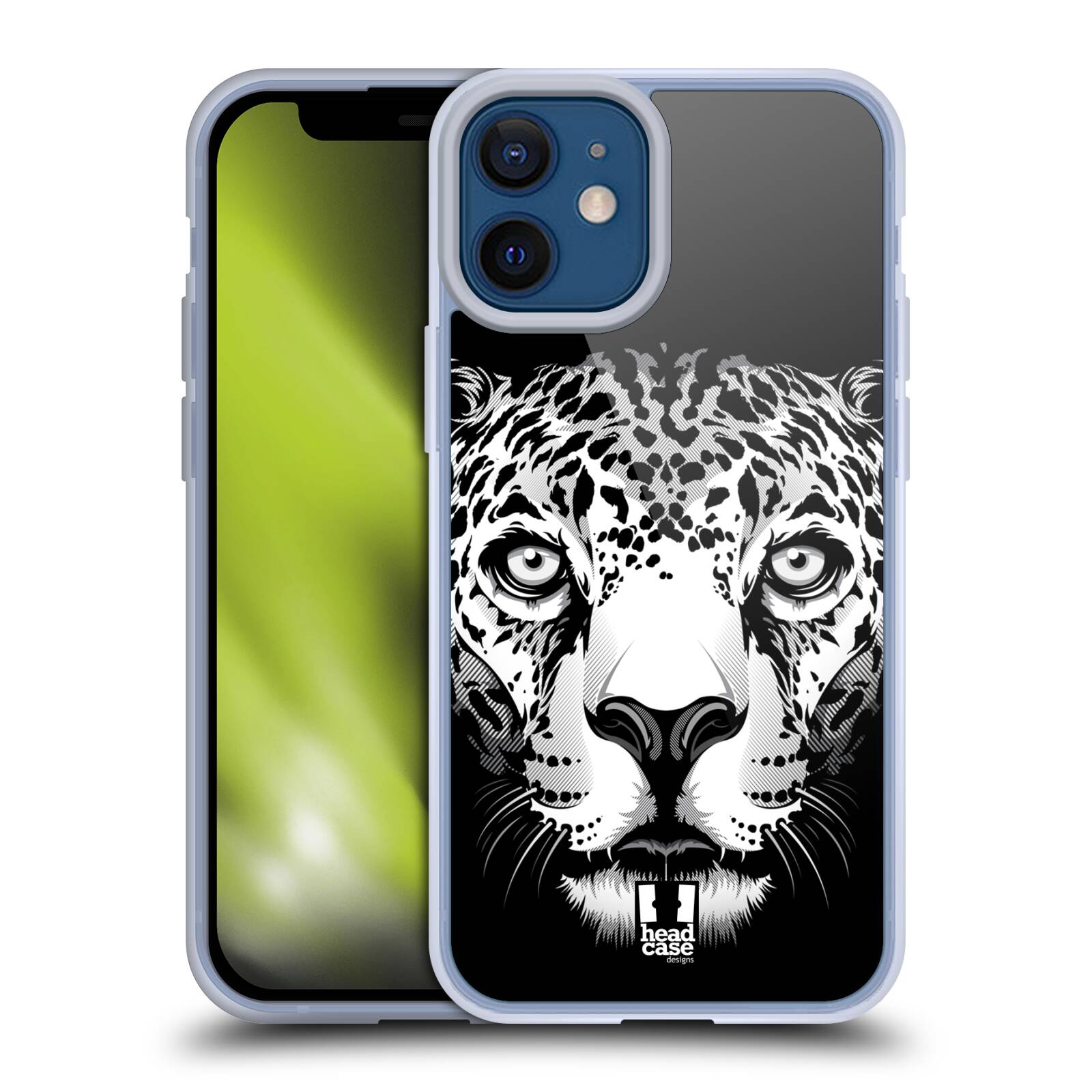 Plastový obal na mobil Apple Iphone 12 MINI vzor Zvíře kreslená tvář leopard