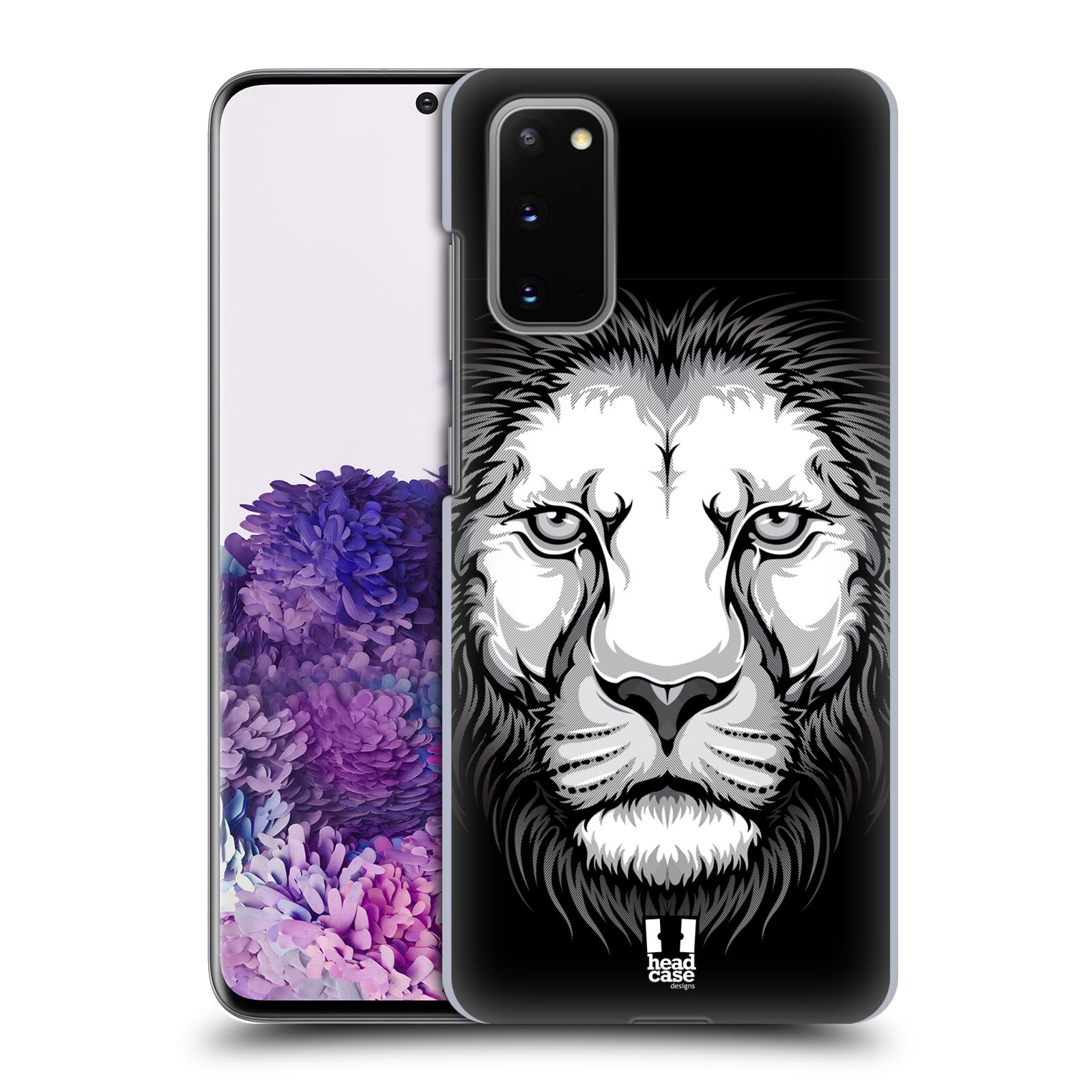 Pouzdro na mobil Samsung Galaxy S20 - HEAD CASE - vzor Zvíře kreslená tvář lev