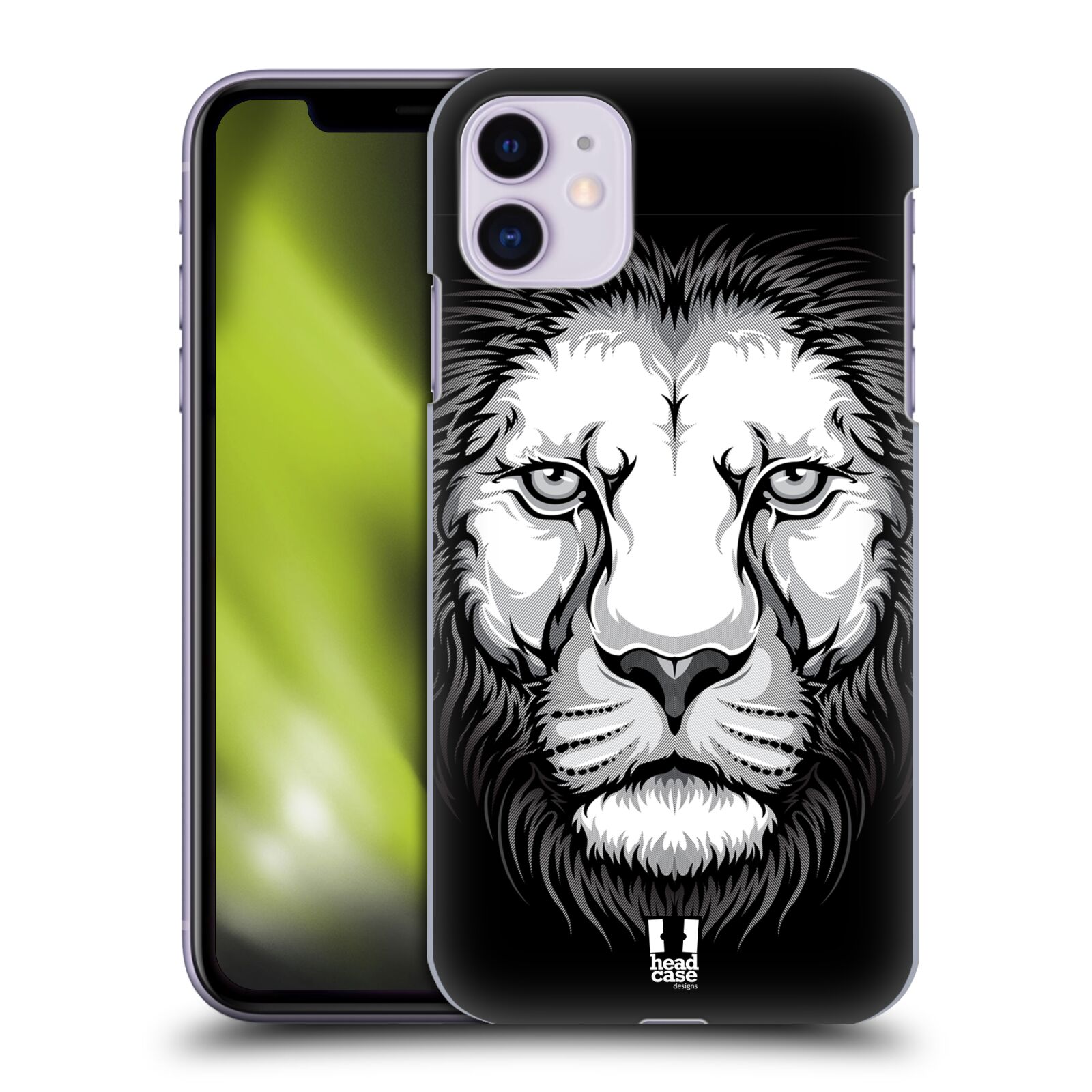 Pouzdro na mobil Apple Iphone 11 - HEAD CASE - vzor Zvíře kreslená tvář lev
