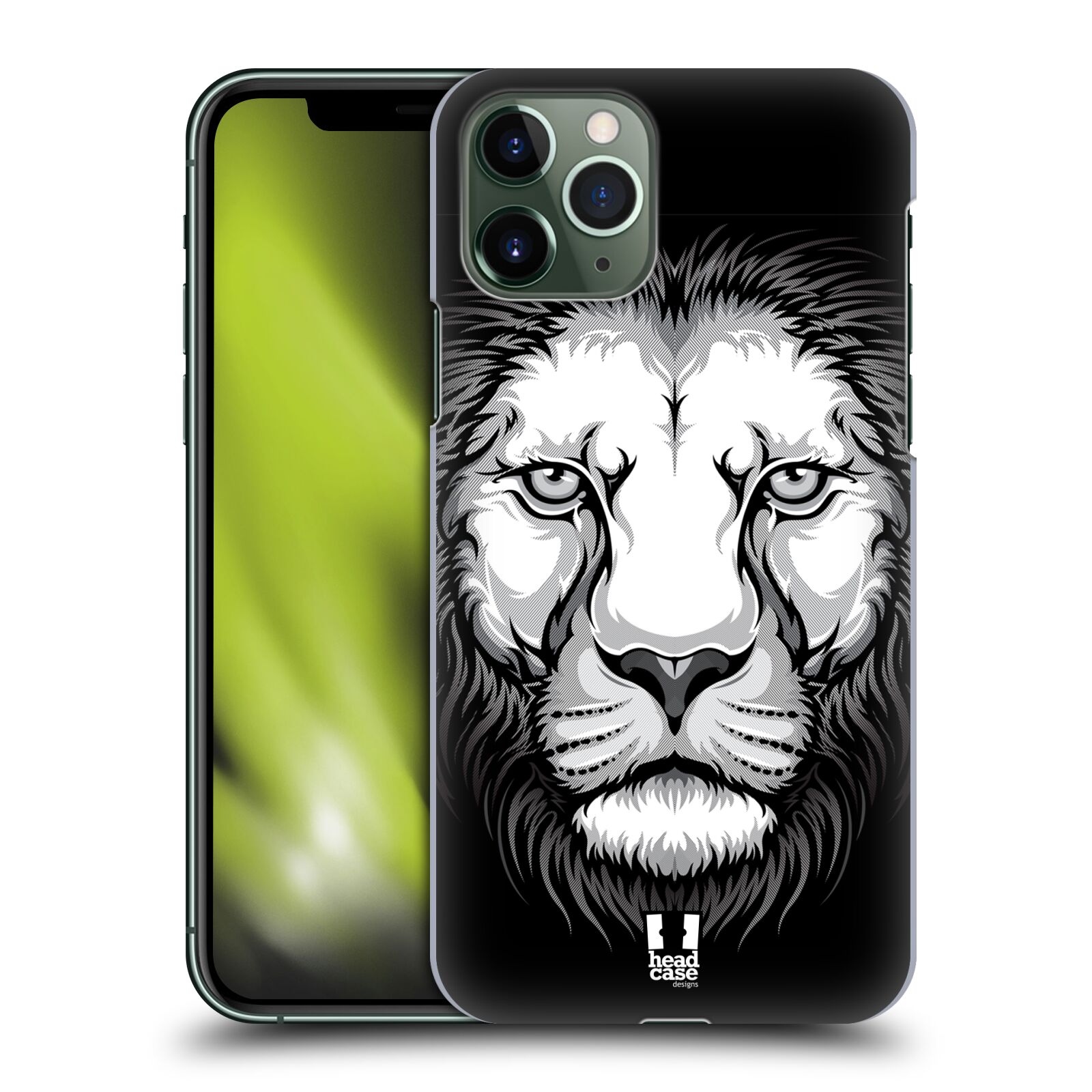 Pouzdro na mobil Apple Iphone 11 PRO - HEAD CASE - vzor Zvíře kreslená tvář lev