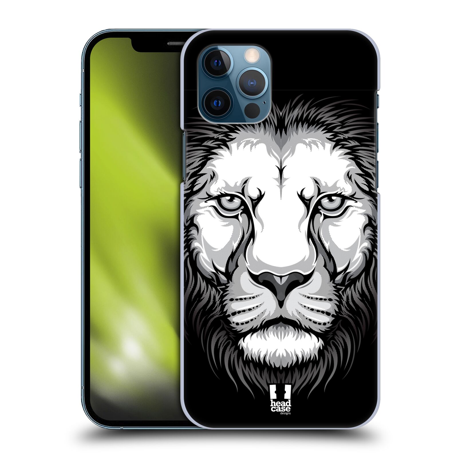 HEAD CASE plastový obal na mobil Apple Iphone 12 / Iphone 12 PRO vzor Zvíře kreslená tvář lev