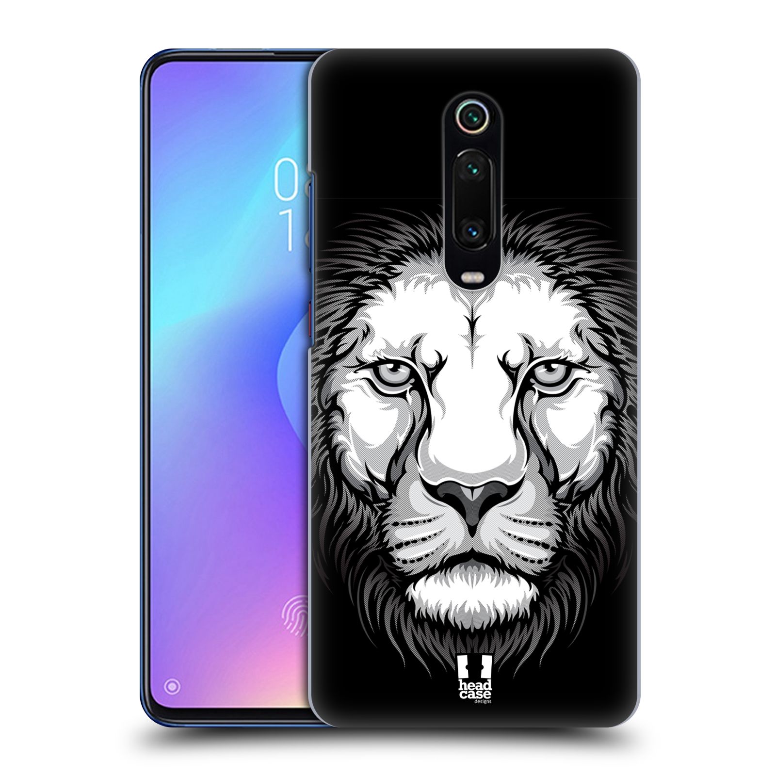 Pouzdro na mobil Xiaomi Mi 9T PRO - HEAD CASE - vzor Zvíře kreslená tvář lev