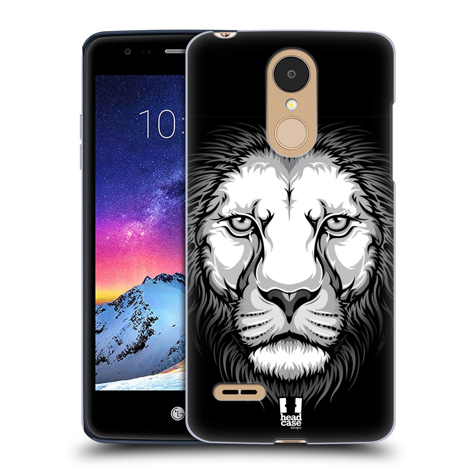 HEAD CASE plastový obal na mobil LG K9 / K8 2018 vzor Zvíře kreslená tvář lev