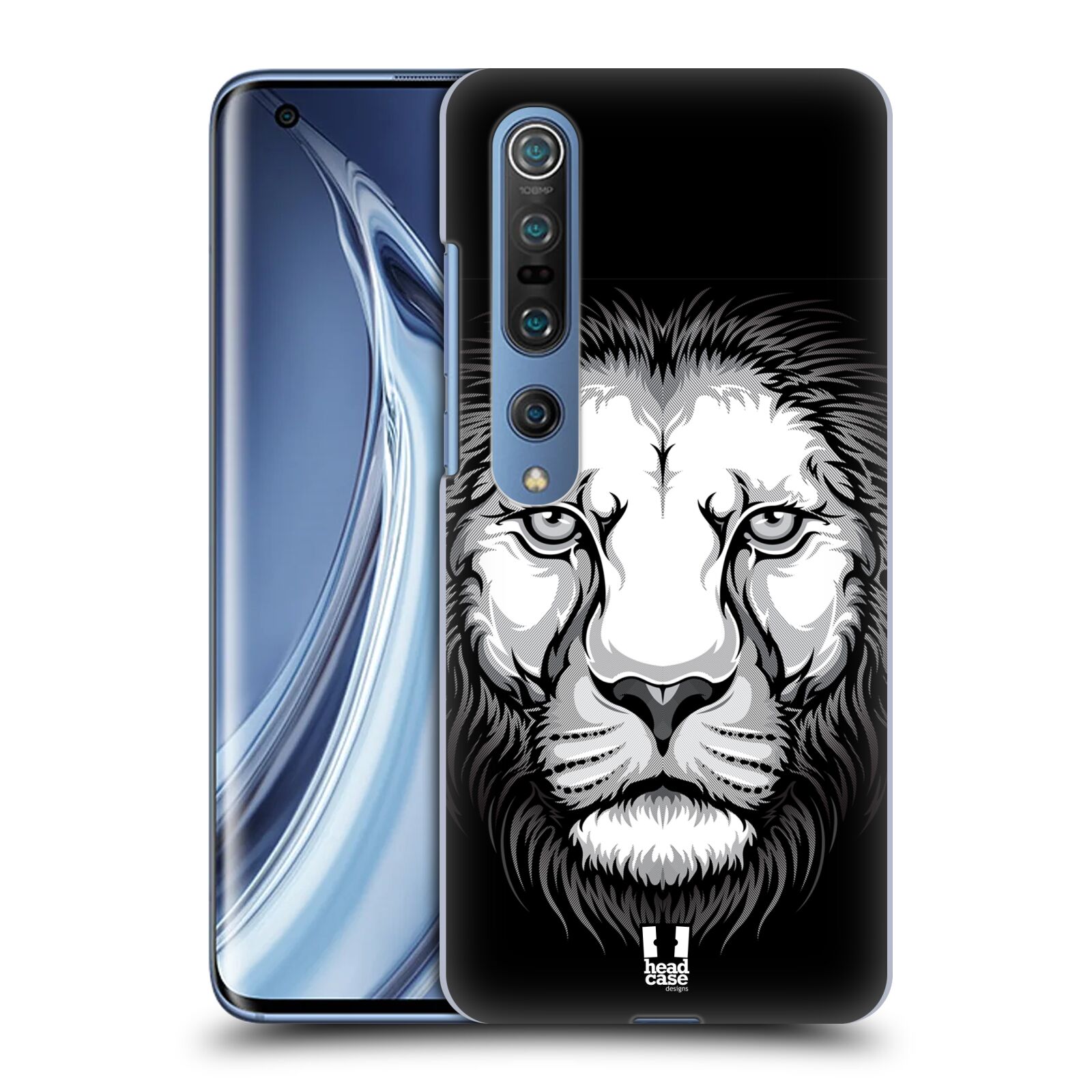 HEAD CASE plastový obal na mobil Xiaomi Mi 10 vzor Zvíře kreslená tvář lev