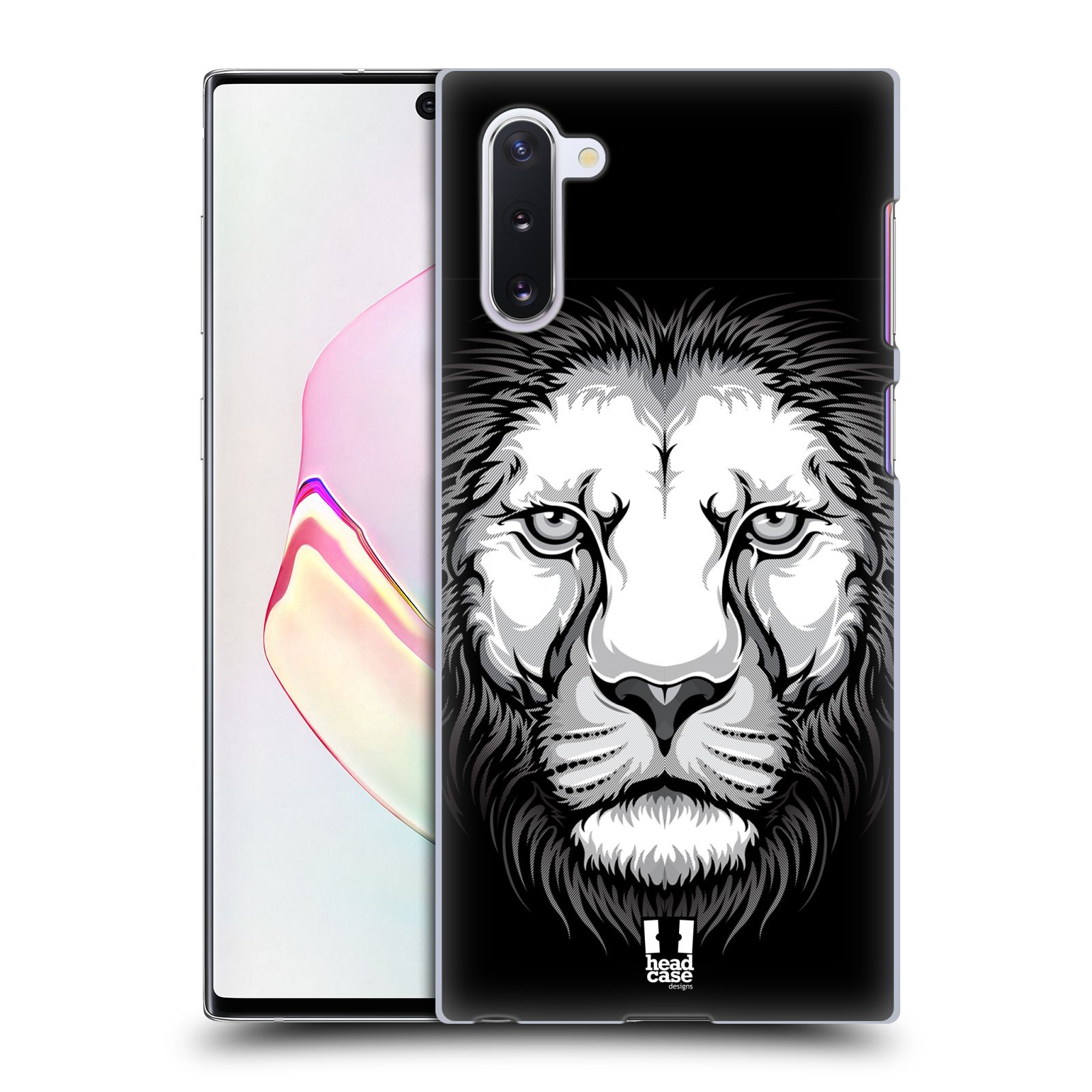Pouzdro na mobil Samsung Galaxy Note 10 - HEAD CASE - vzor Zvíře kreslená tvář lev