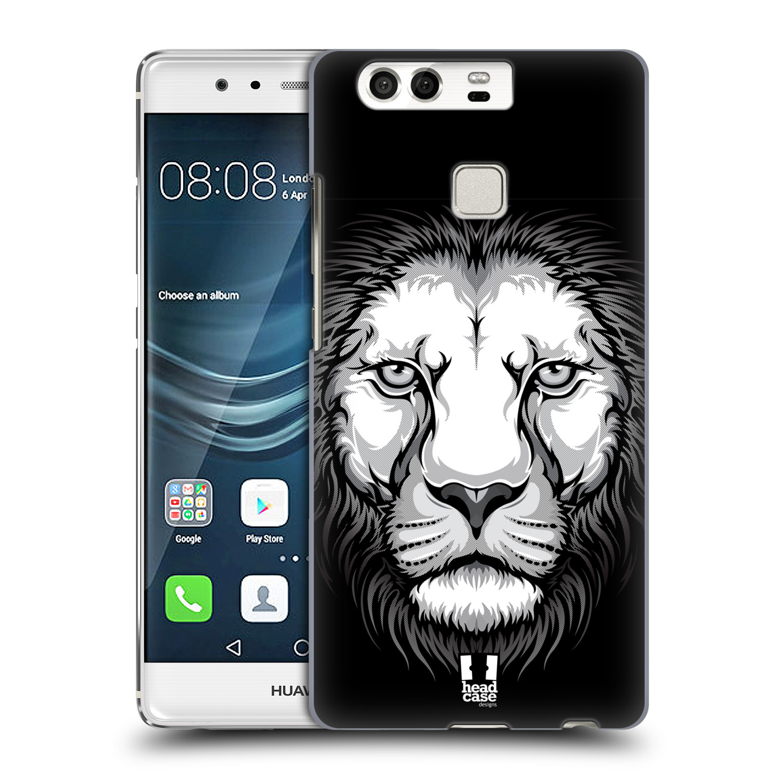 HEAD CASE plastový obal na mobil Huawei P9 / P9 DUAL SIM vzor Zvíře kreslená tvář lev