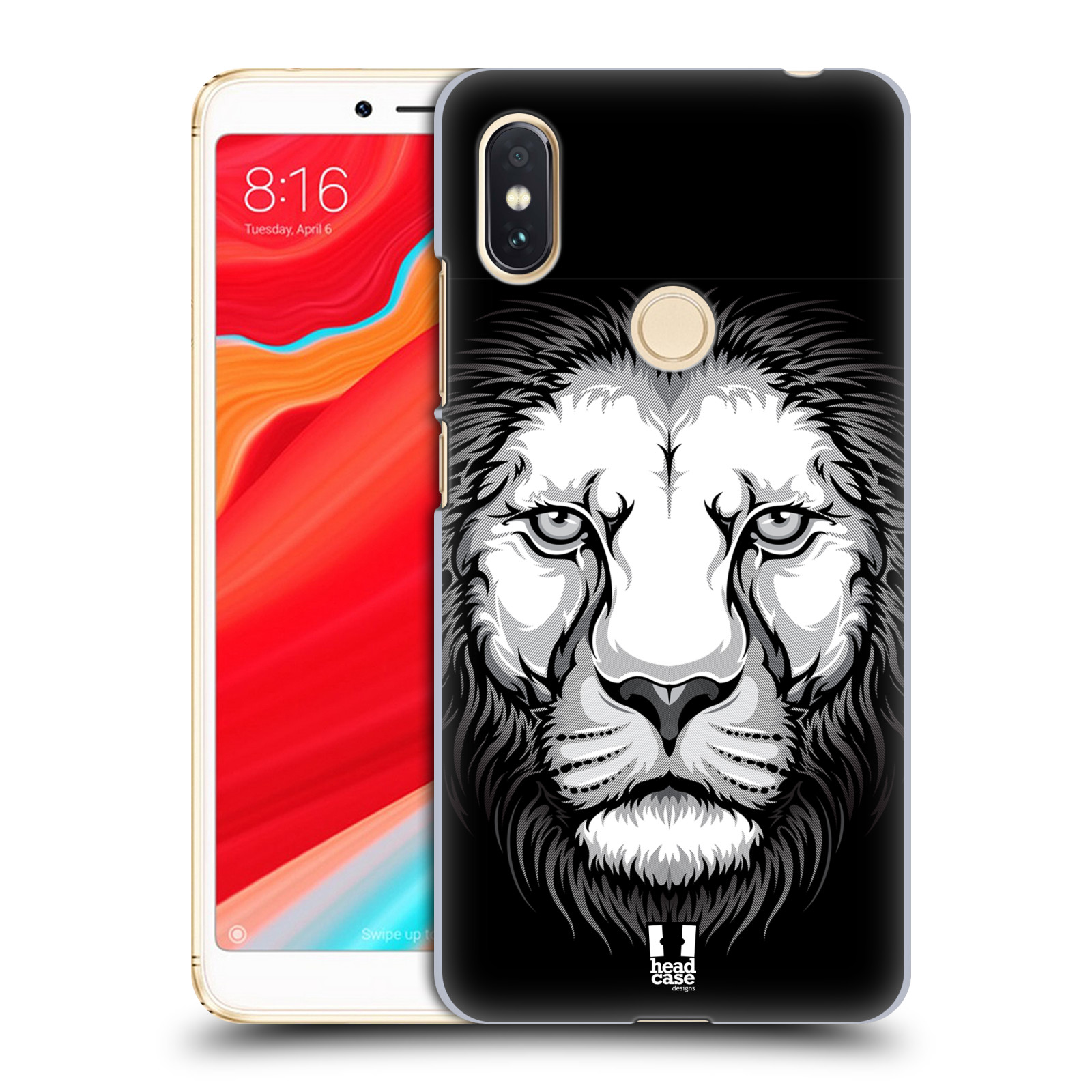 HEAD CASE plastový obal na mobil Xiaomi Redmi S2 vzor Zvíře kreslená tvář lev