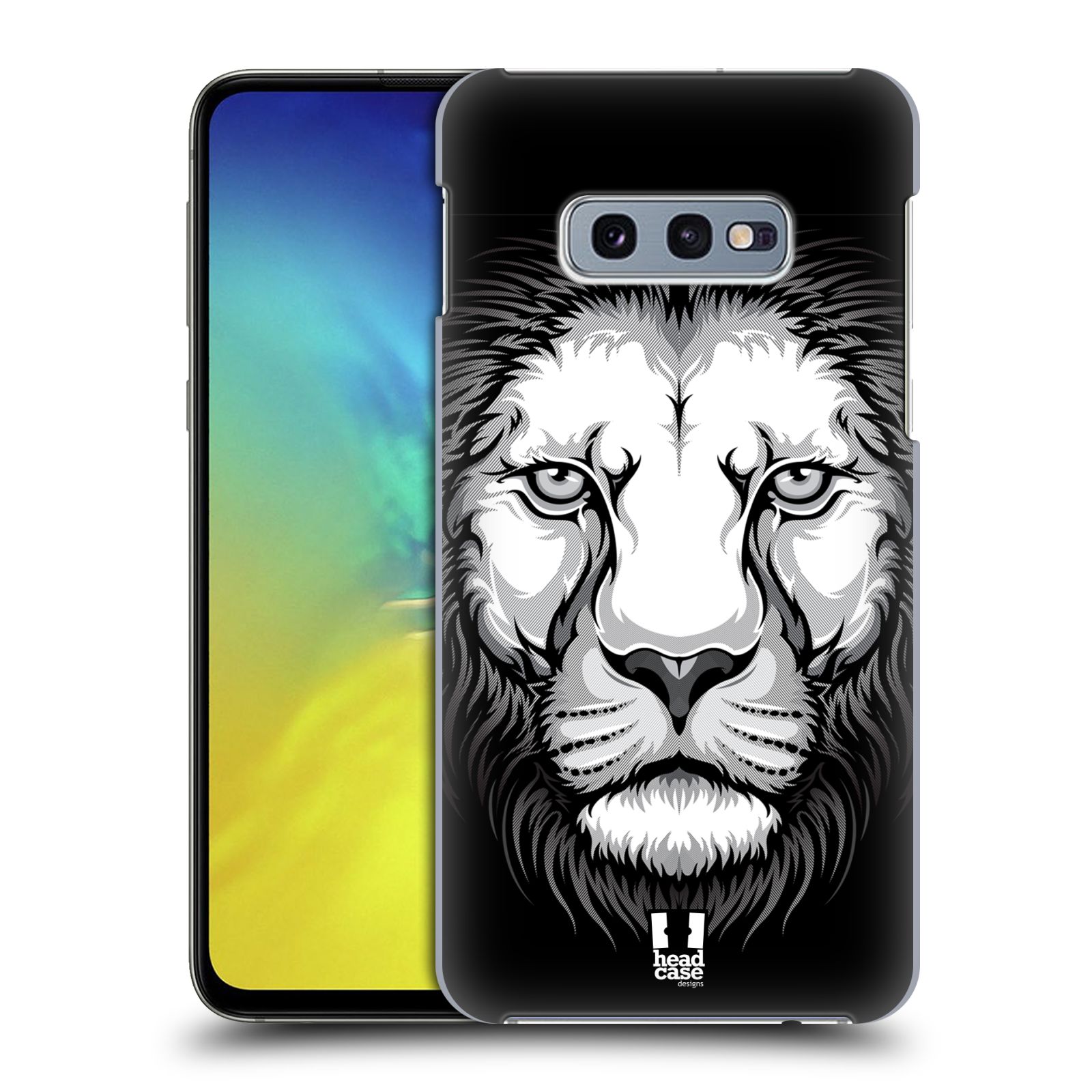 Pouzdro na mobil Samsung Galaxy S10e - HEAD CASE - vzor Zvíře kreslená tvář lev