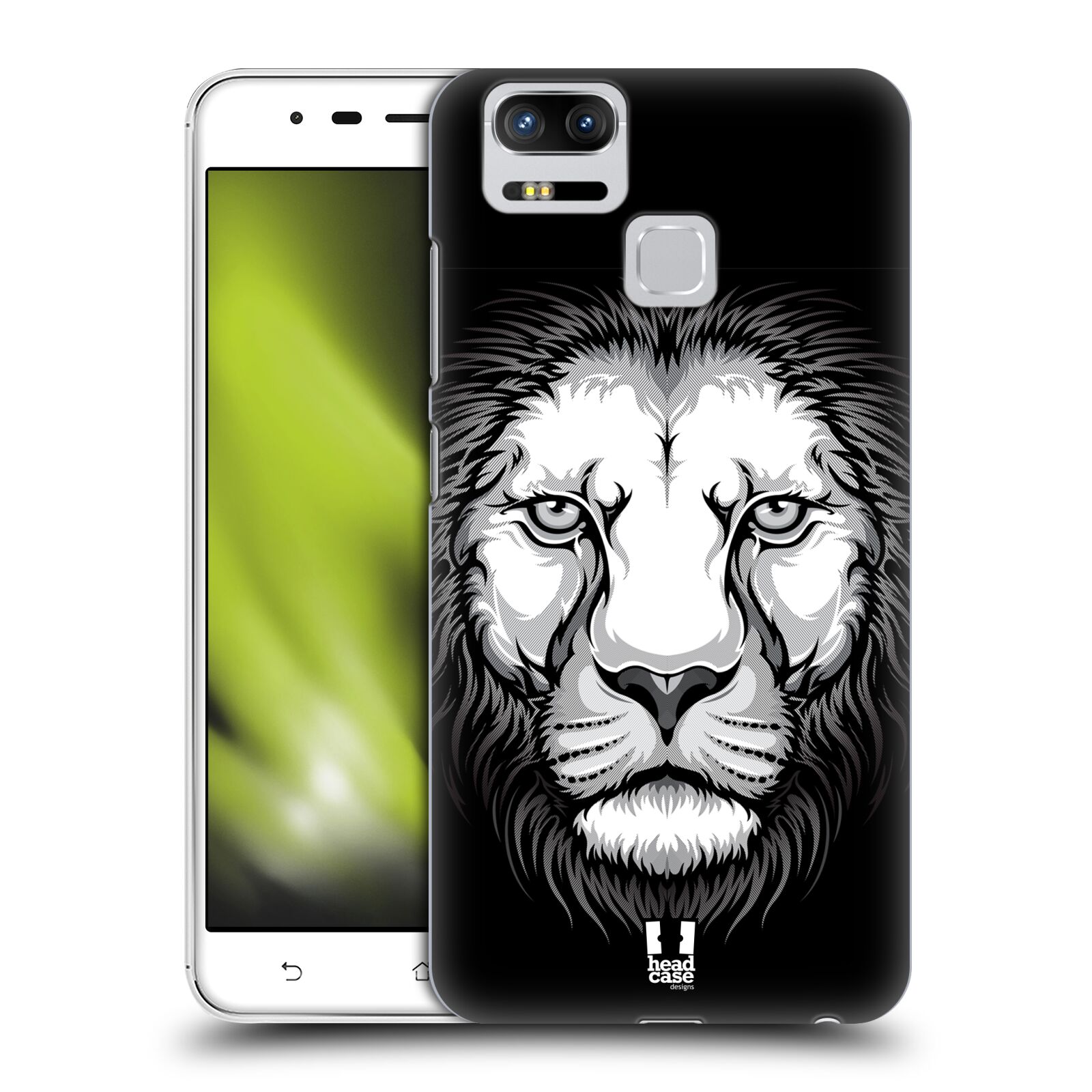 HEAD CASE plastový obal na mobil Asus Zenfone 3 Zoom ZE553KL vzor Zvíře kreslená tvář lev
