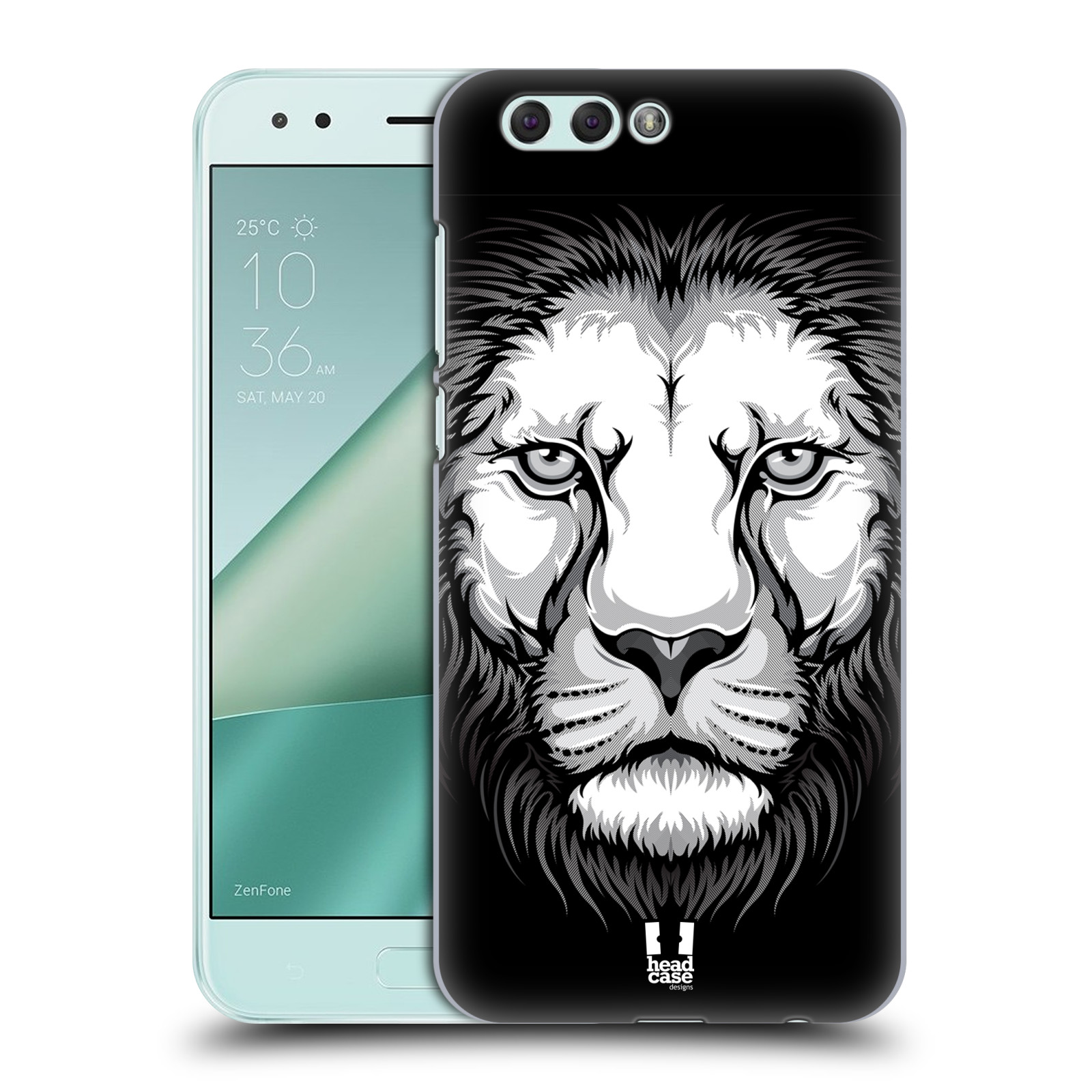 HEAD CASE plastový obal na mobil Asus Zenfone 4 ZE554KL vzor Zvíře kreslená tvář lev