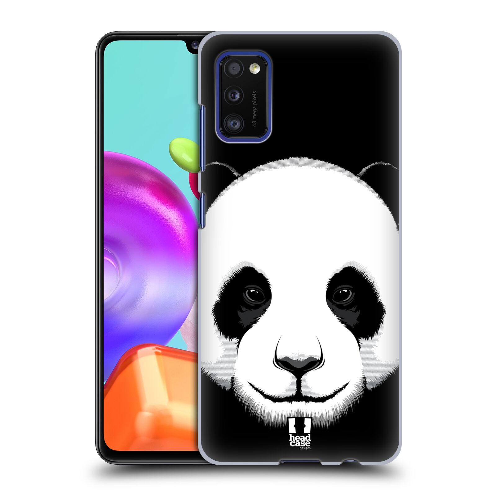 Zadní kryt na mobil Samsung Galaxy A41 vzor Zvíře kreslená tvář panda