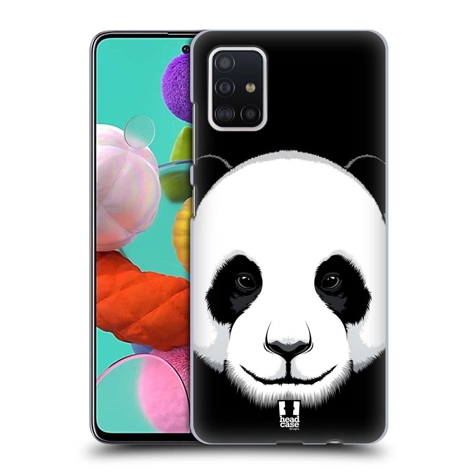 Pouzdro na mobil Samsung Galaxy A51 - HEAD CASE - vzor Zvíře kreslená tvář panda