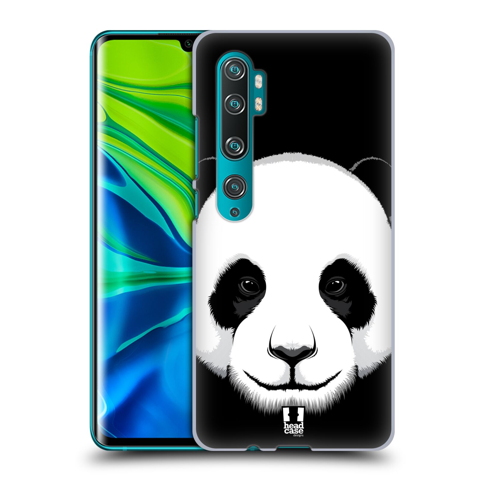 Pouzdro na mobil Xiaomi Mi Note 10 / Mi Note 10 PRO - HEAD CASE - vzor Zvíře kreslená tvář panda