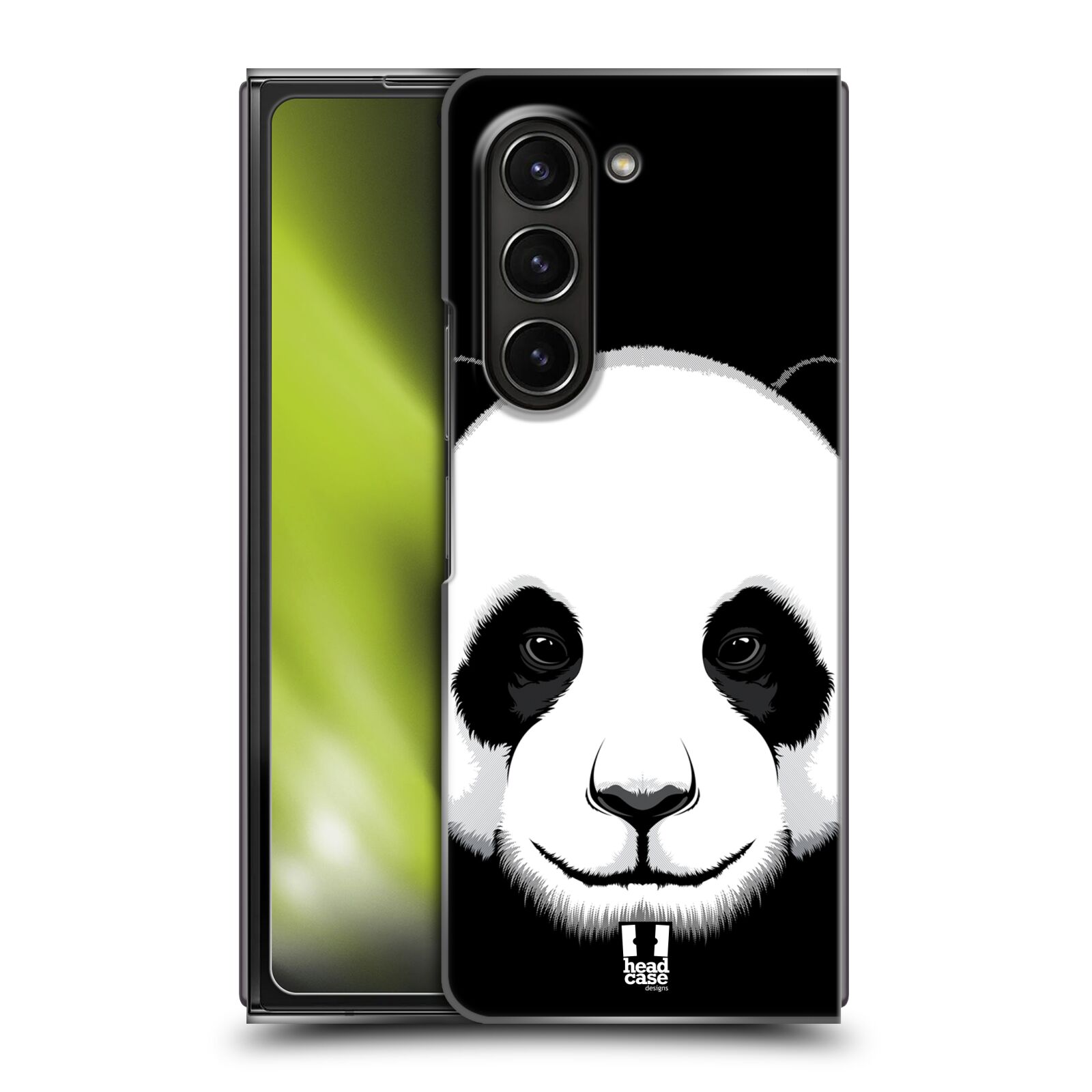 Plastový obal HEAD CASE na mobil Samsung Galaxy Z Fold 5 vzor Zvíře kreslená tvář panda