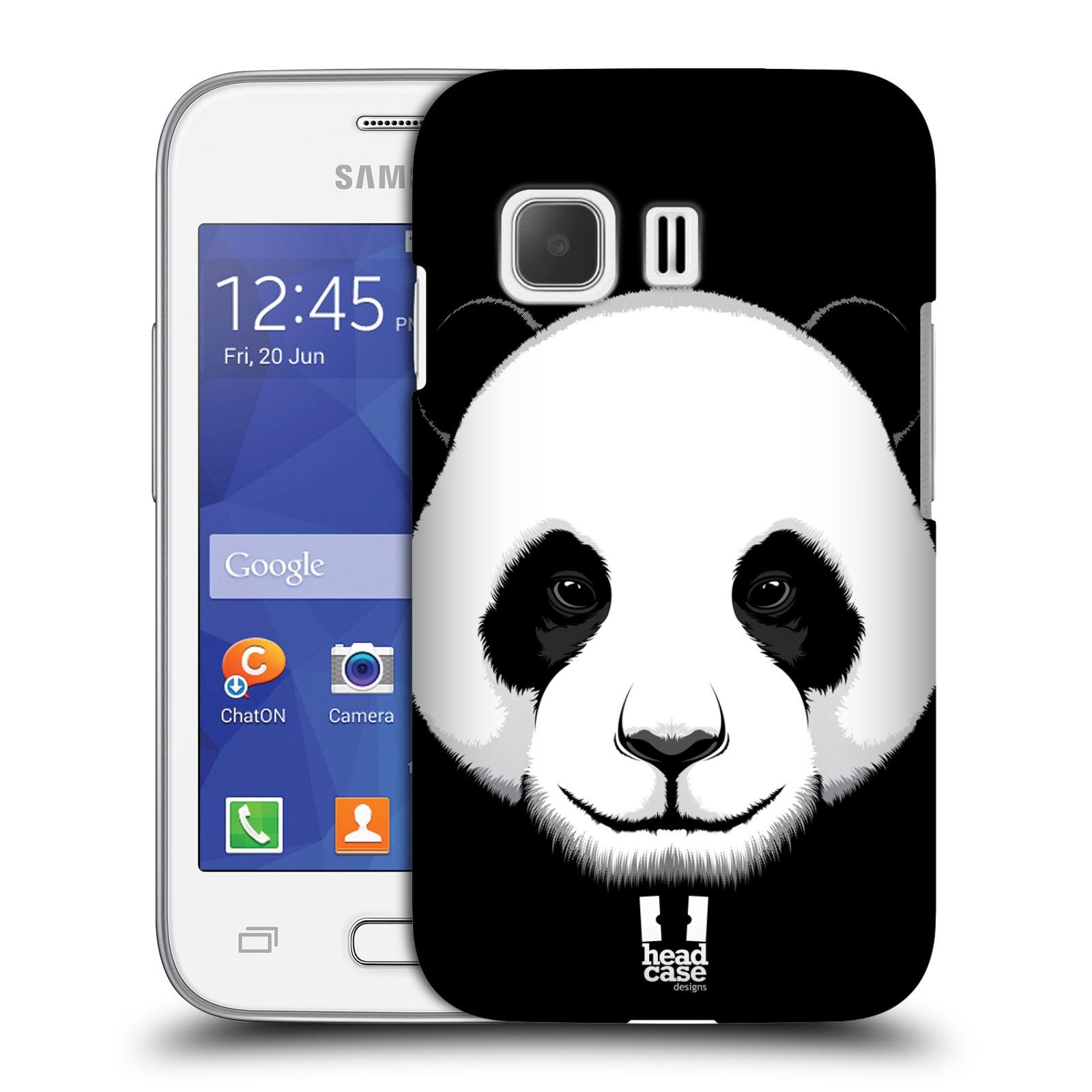 HEAD CASE plastový obal na mobil SAMSUNG Galaxy Young 2 (G130) vzor Zvíře kreslená tvář panda