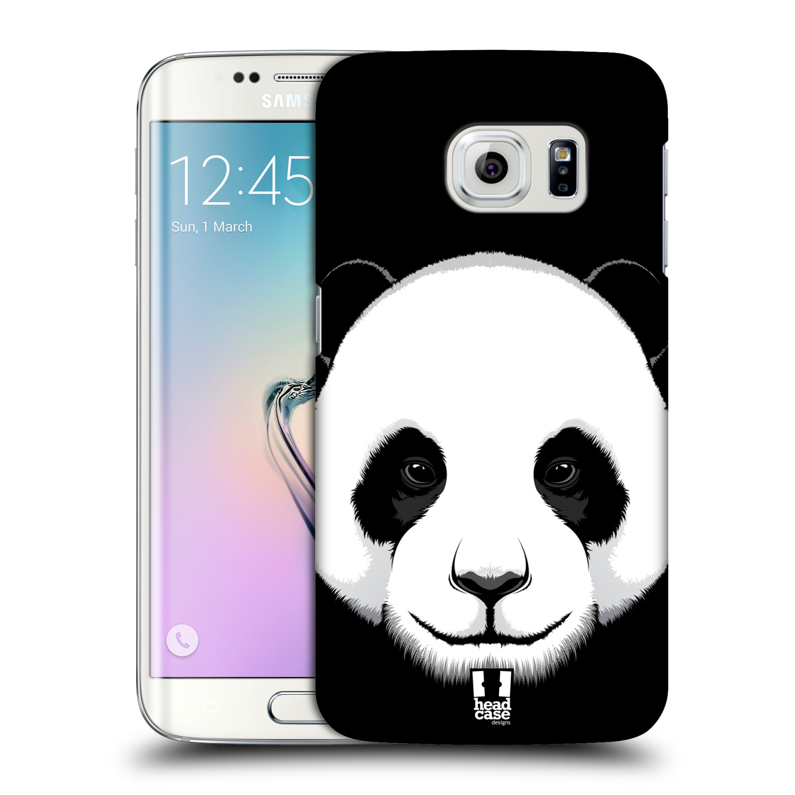 HEAD CASE plastový obal na mobil SAMSUNG Galaxy S6 EDGE (G9250, G925, G925F) vzor Zvíře kreslená tvář panda