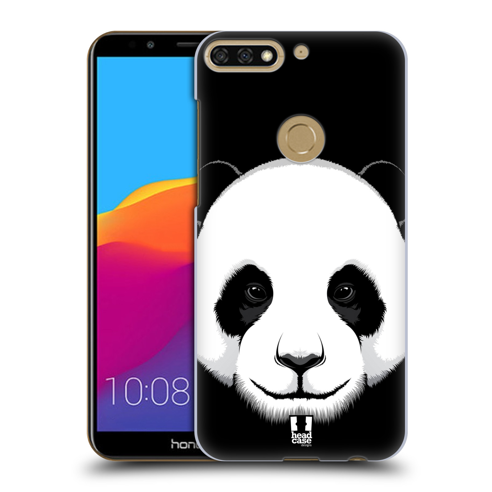 HEAD CASE plastový obal na mobil Honor 7c vzor Zvíře kreslená tvář panda