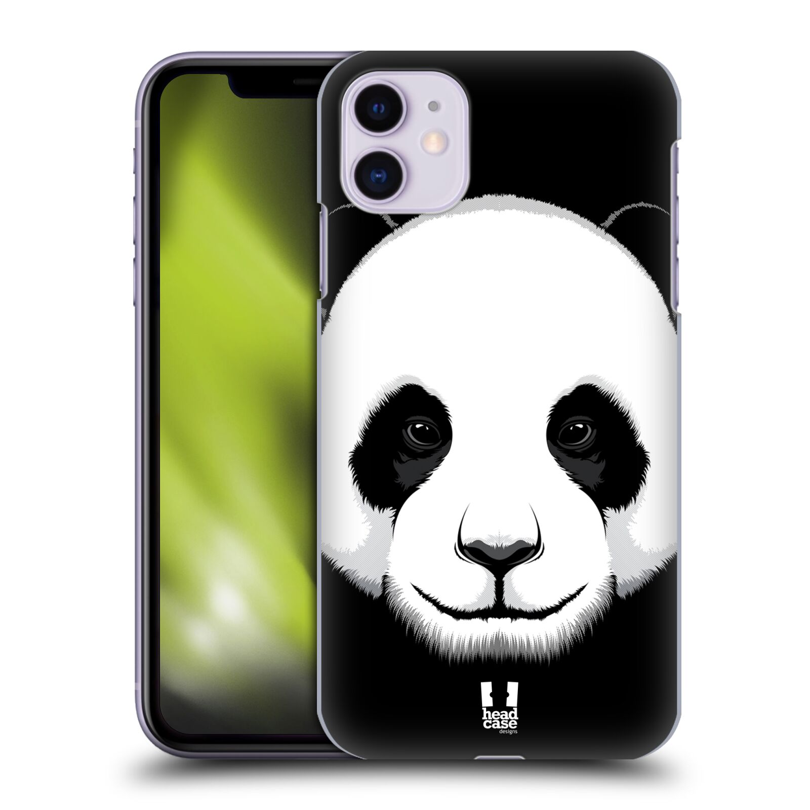 Pouzdro na mobil Apple Iphone 11 - HEAD CASE - vzor Zvíře kreslená tvář panda