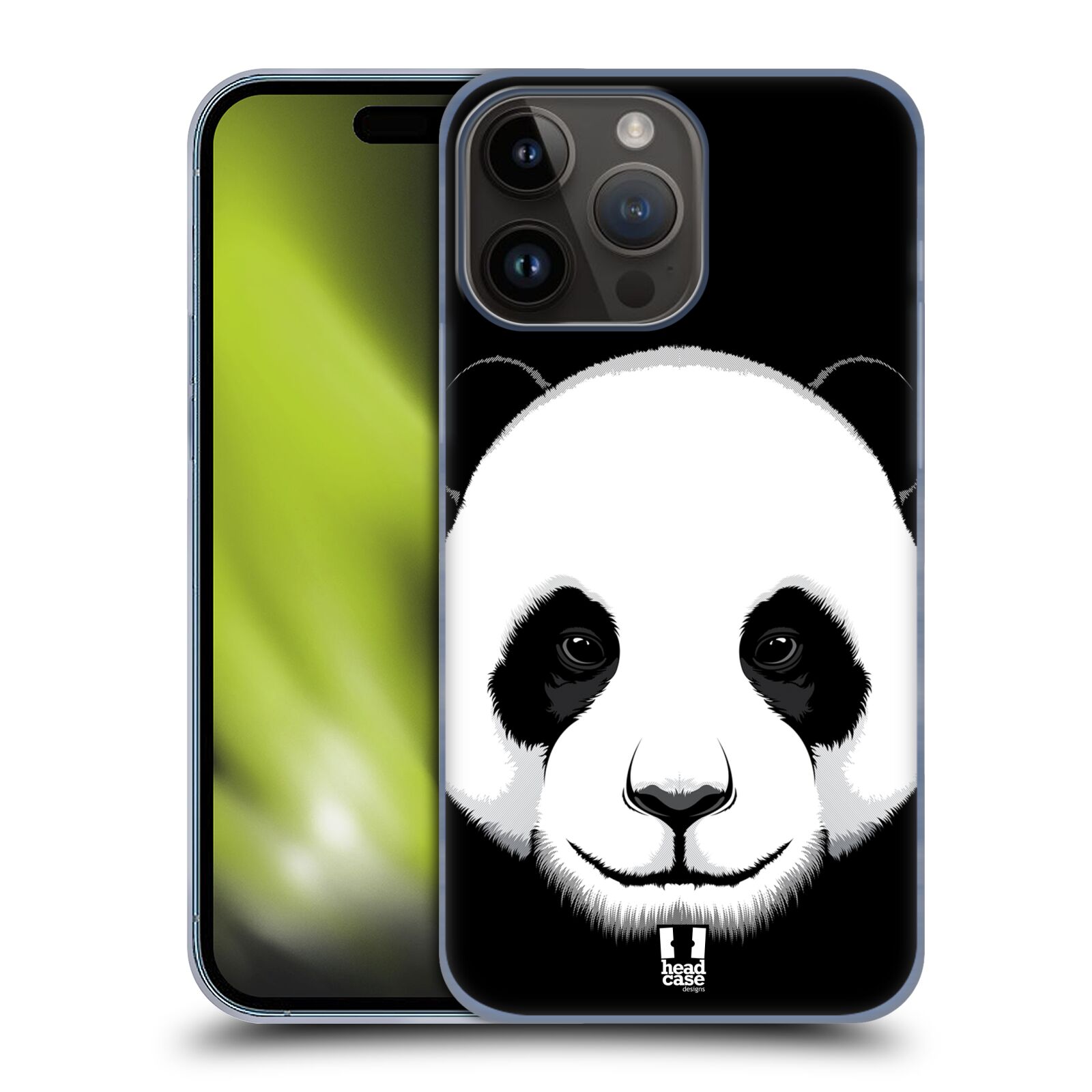 Plastový obal HEAD CASE na mobil Apple Iphone 15 PRO MAX vzor Zvíře kreslená tvář panda