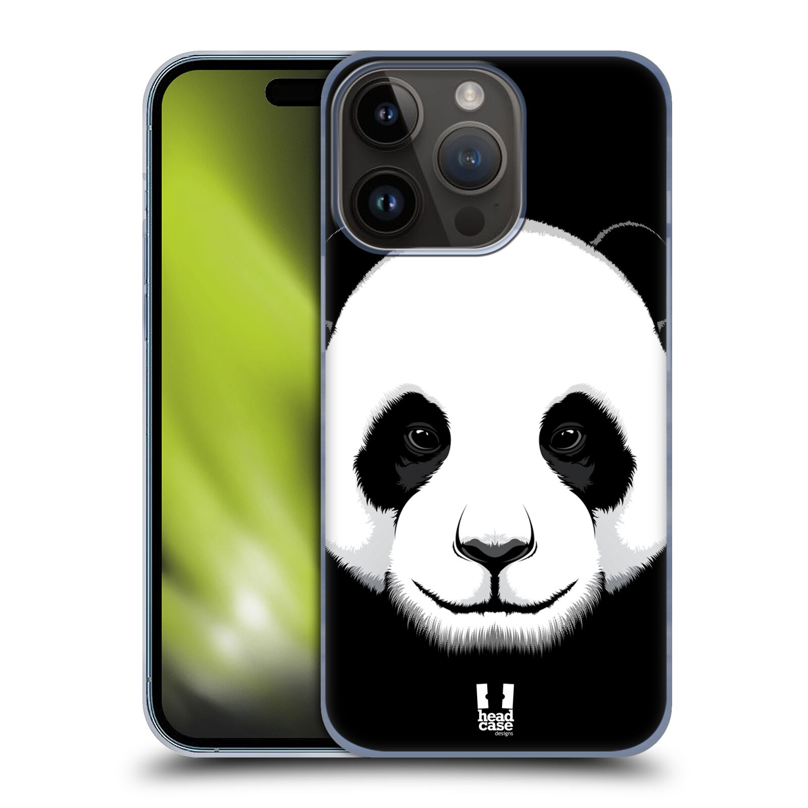 Plastový obal HEAD CASE na mobil Apple Iphone 15 Pro vzor Zvíře kreslená tvář panda