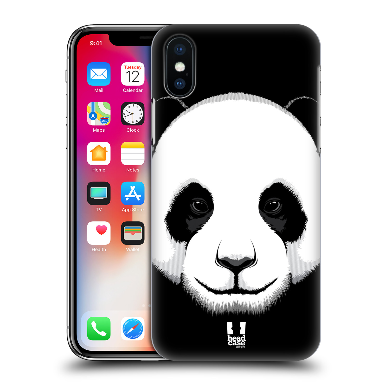 HEAD CASE plastový obal na mobil Apple Iphone X / XS vzor Zvíře kreslená tvář panda