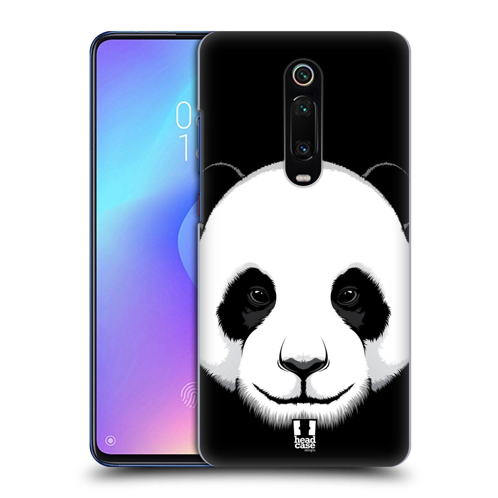Plastový obal HEAD CASE na mobil Xiaomi Mi 9T vzor Zvíře kreslená tvář panda