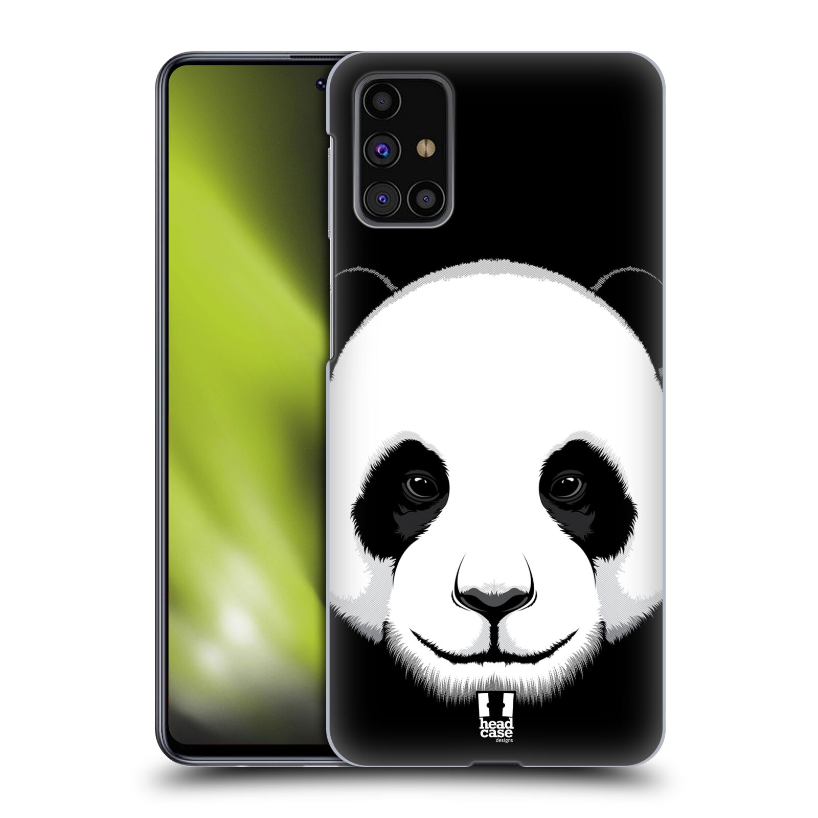 Plastový obal HEAD CASE na mobil Samsung Galaxy M31s vzor Zvíře kreslená tvář panda