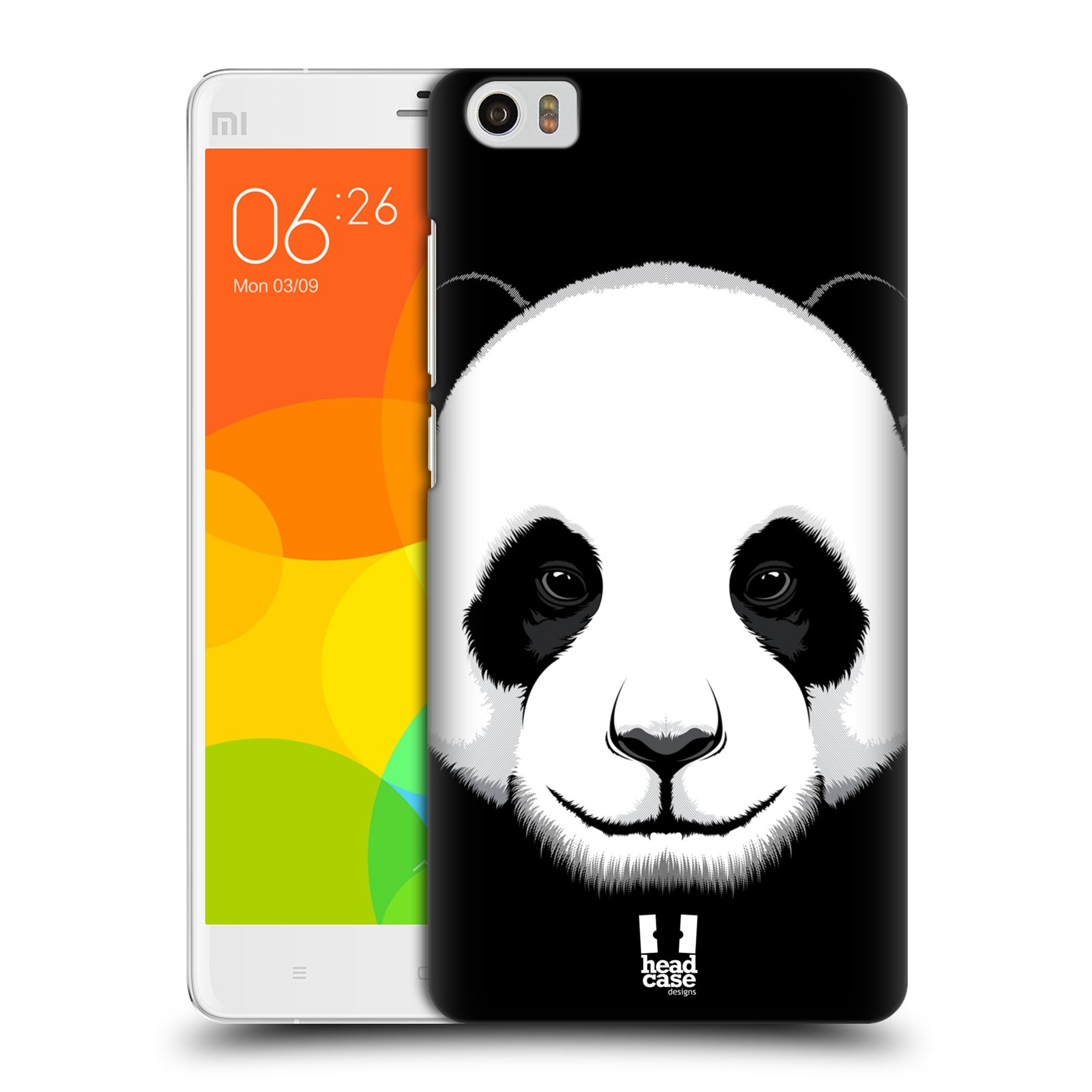 HEAD CASE pevný plastový obal na mobil XIAOMI Mi Note vzor Zvíře kreslená tvář panda