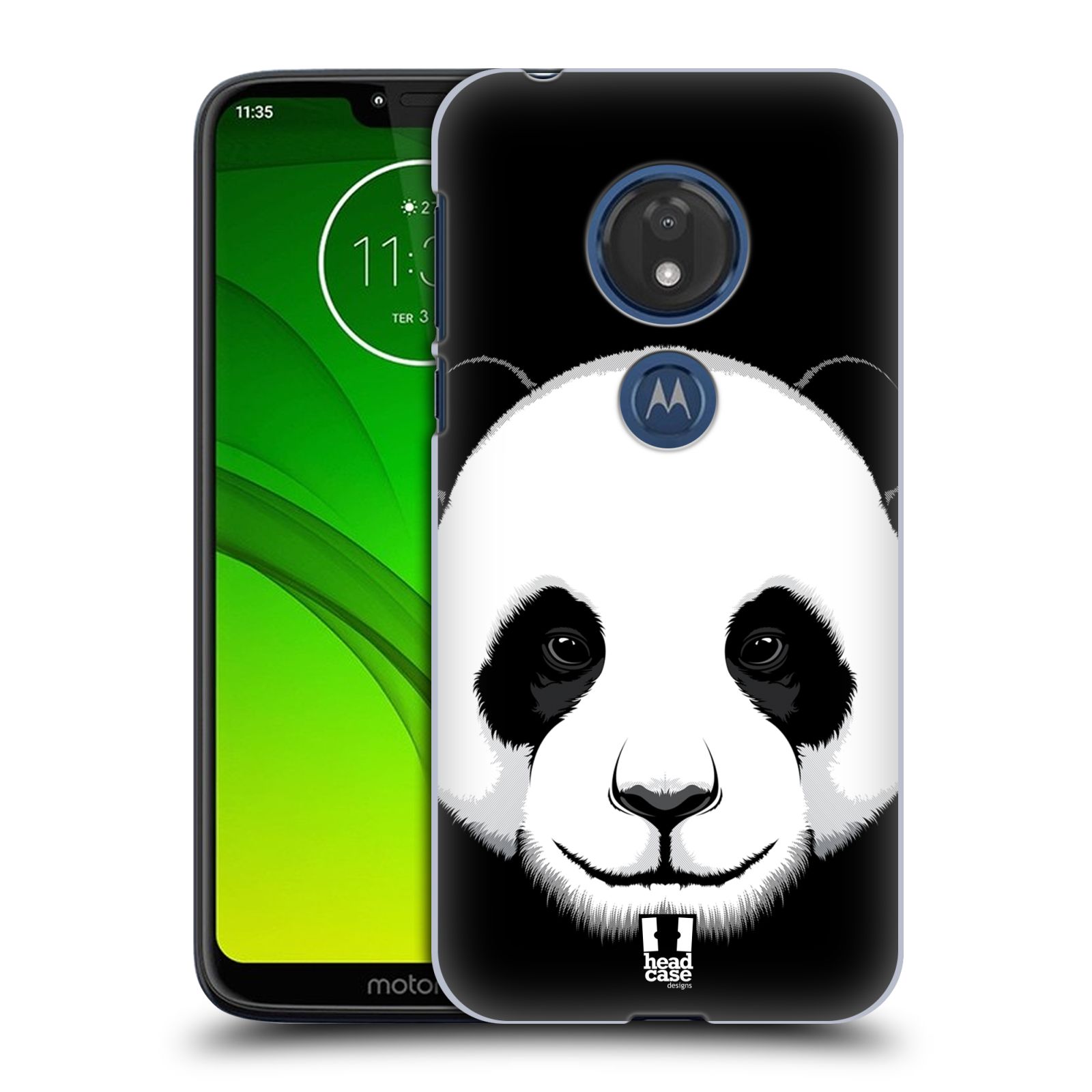 Pouzdro na mobil Motorola Moto G7 Play vzor Zvíře kreslená tvář panda