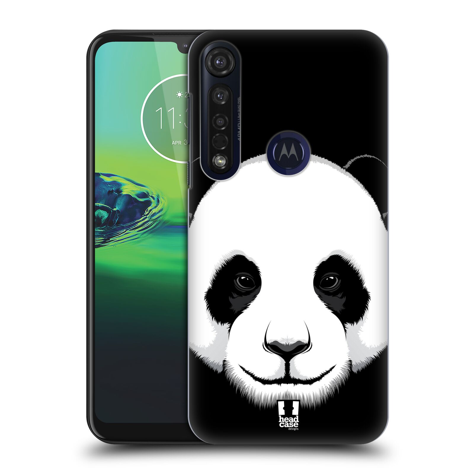 Pouzdro na mobil Motorola Moto G8 PLUS - HEAD CASE - vzor Zvíře kreslená tvář panda