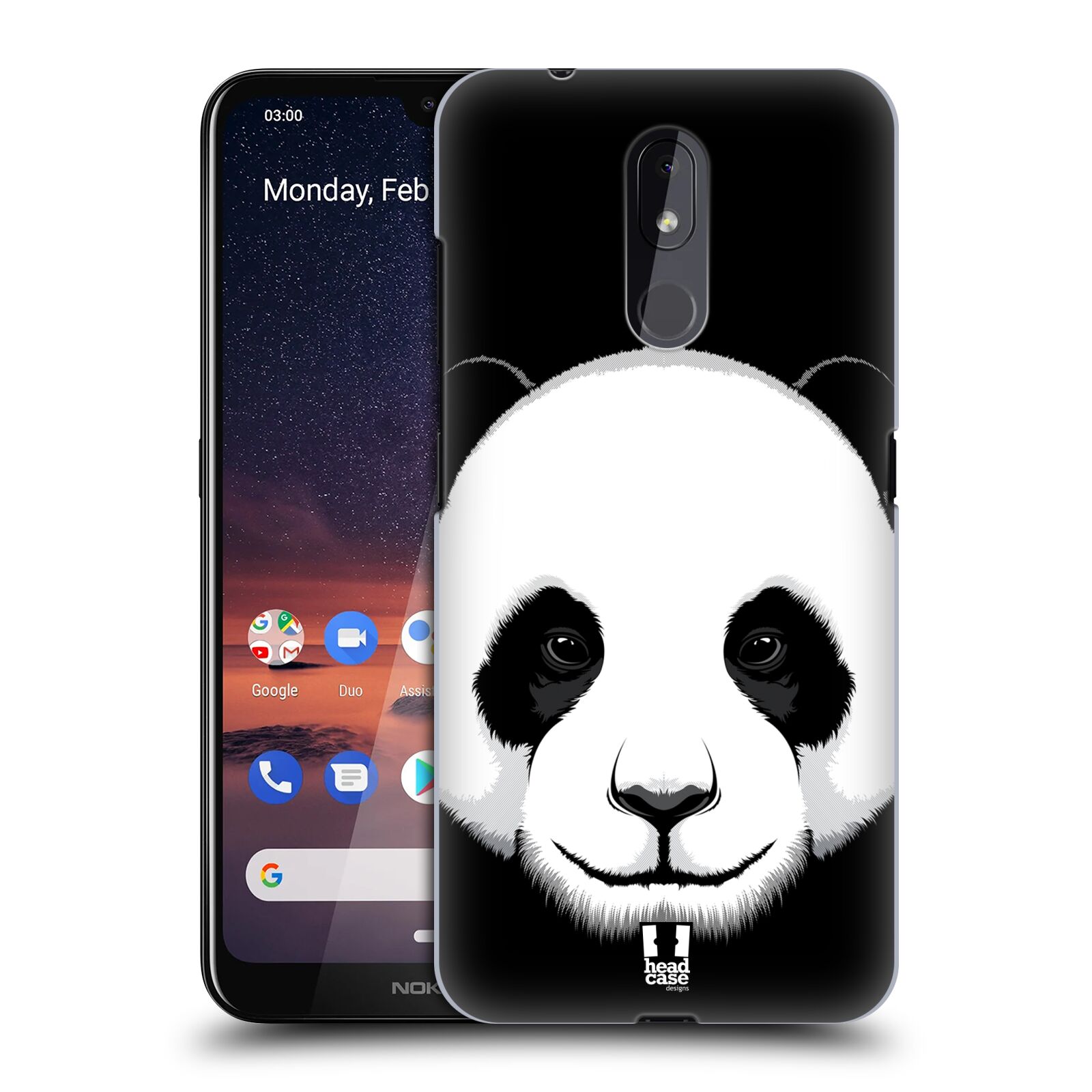 Pouzdro na mobil Nokia 3.2 - HEAD CASE - vzor Zvíře kreslená tvář panda
